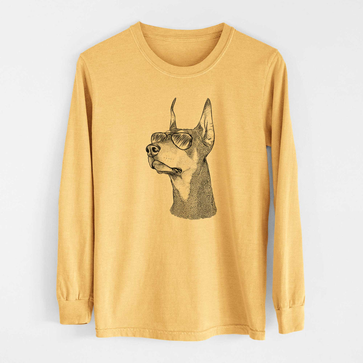 Aviators Cenza the Doberman Pinscher - Heavyweight 100% Cotton Long Sleeve