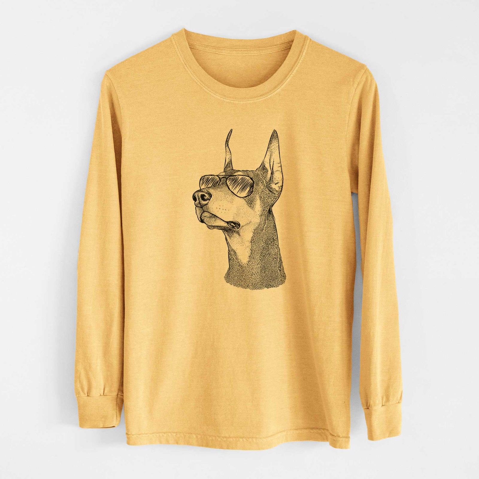 Aviators Cenza the Doberman Pinscher - Heavyweight 100% Cotton Long Sleeve