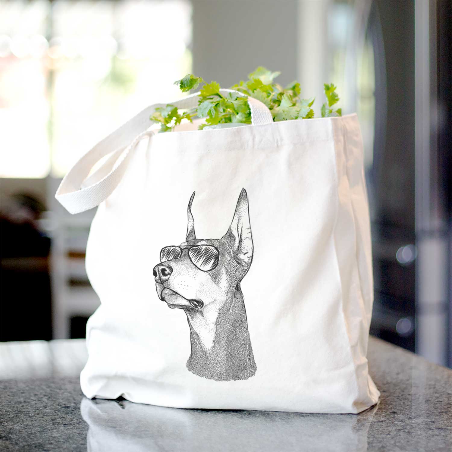 Cenza the Doberman Pinscher - Tote Bag