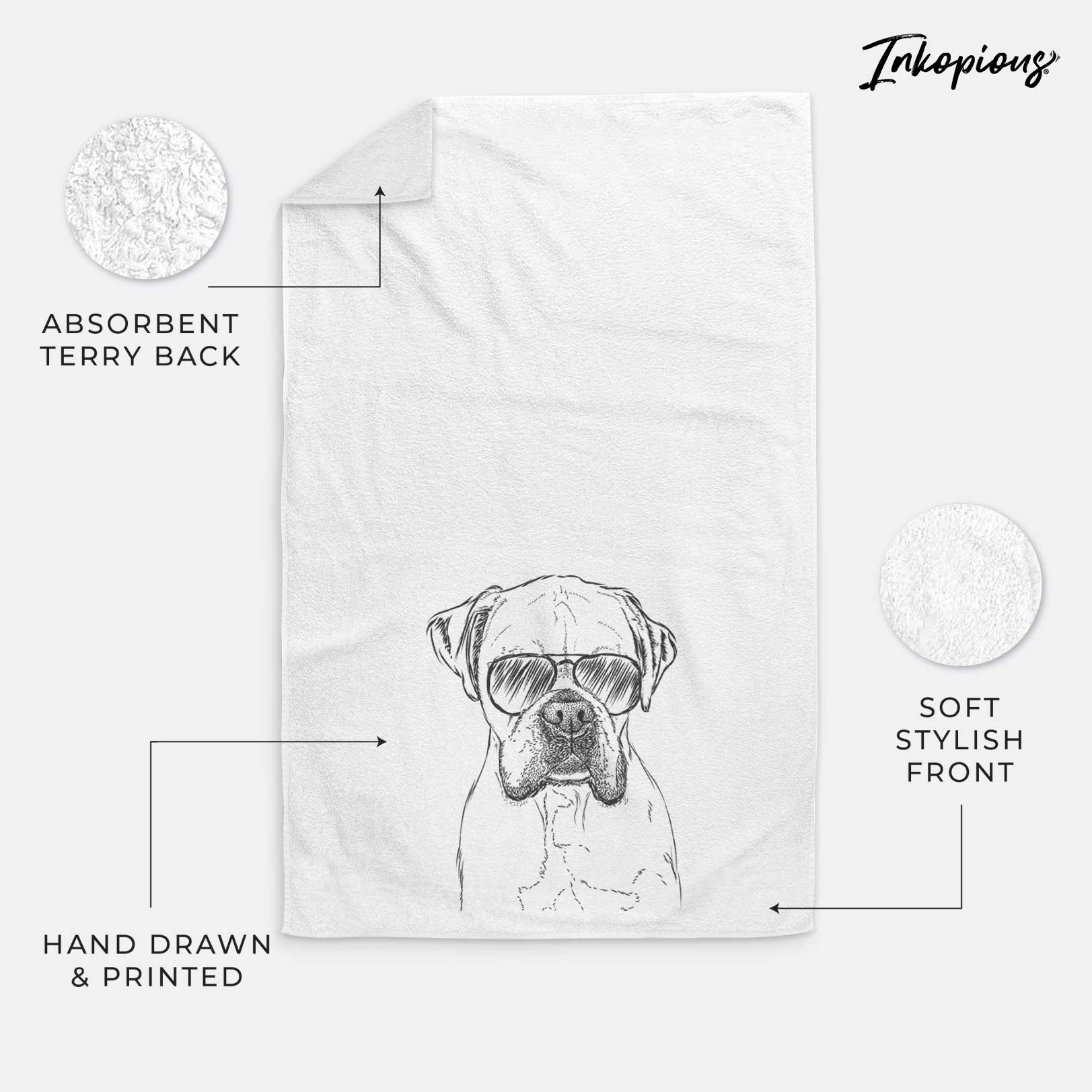 Champion Bentley the Boxer Decorative Hand Towel