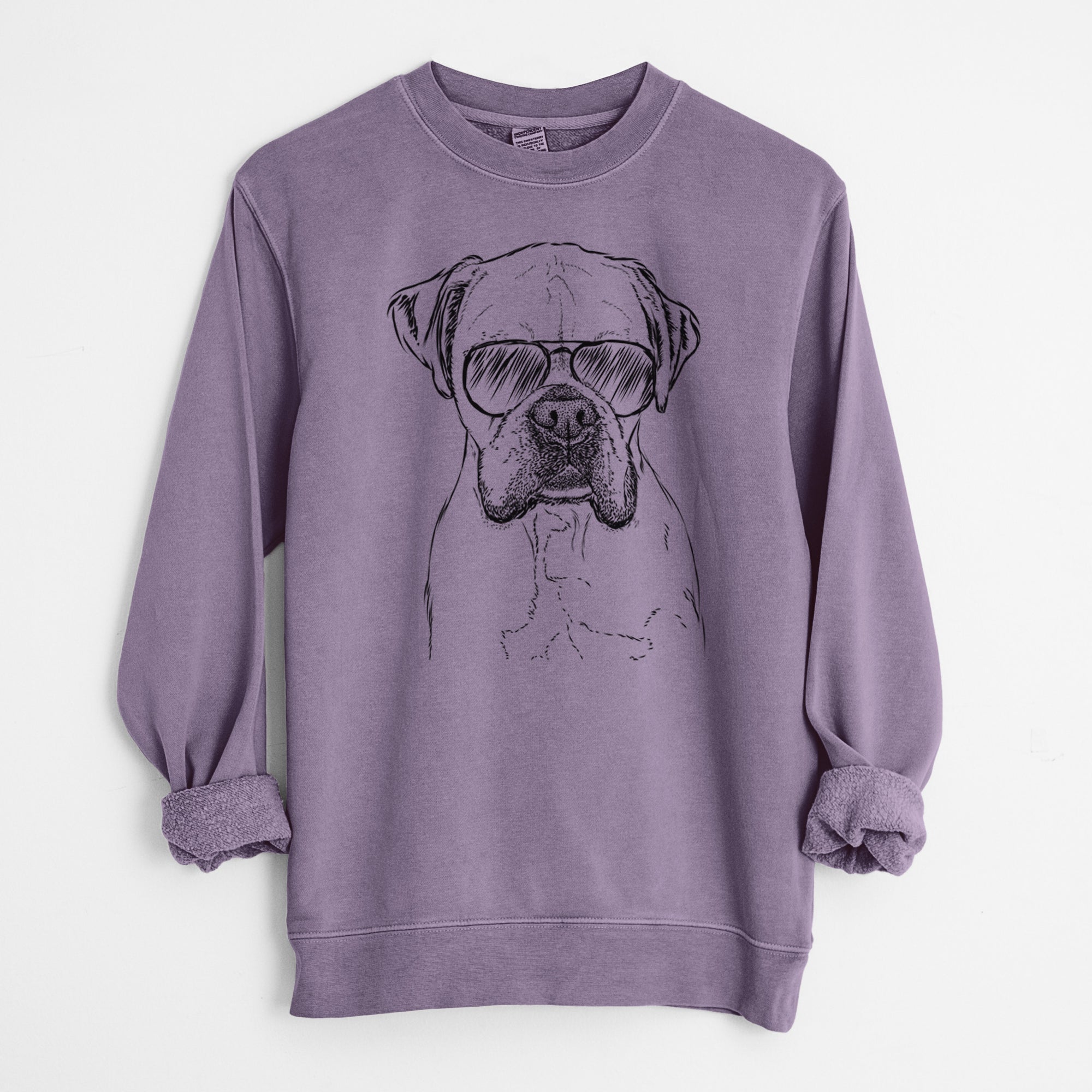 Aviator Champion Bentley the Boxer - Unisex Pigment Dyed Crew Sweatshirt