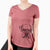 Aviator Champion Bentley the Boxer - Women's V-neck Shirt