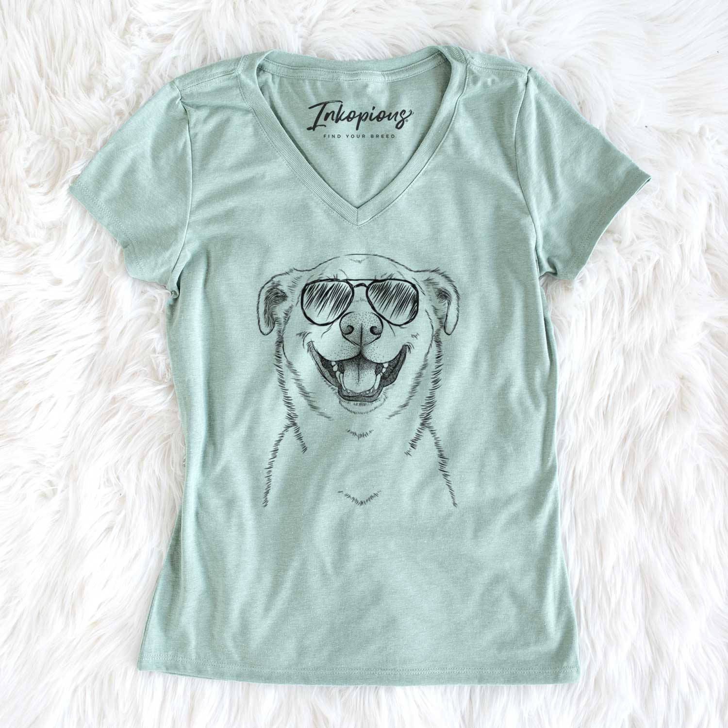 Aviator Chancellor the Mixed Breed - Women's V-neck Shirt