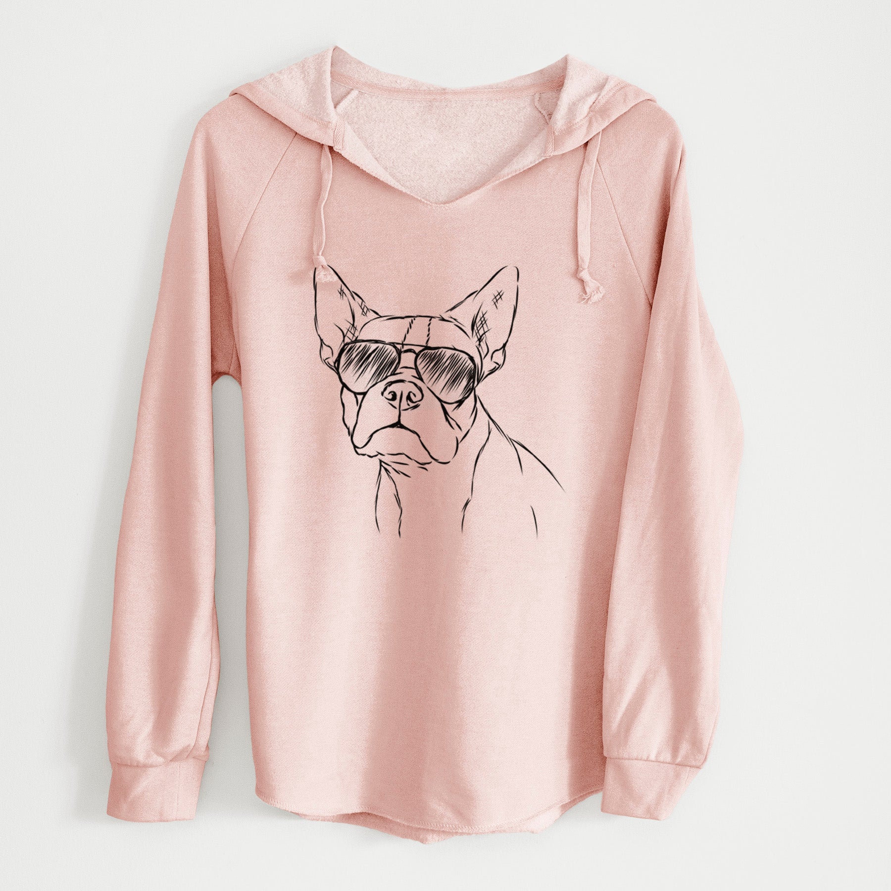 Aviator Charles the Boston Terrier - Cali Wave Hooded Sweatshirt