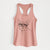 Charles the Boston Terrier - Women's Racerback Tanktop