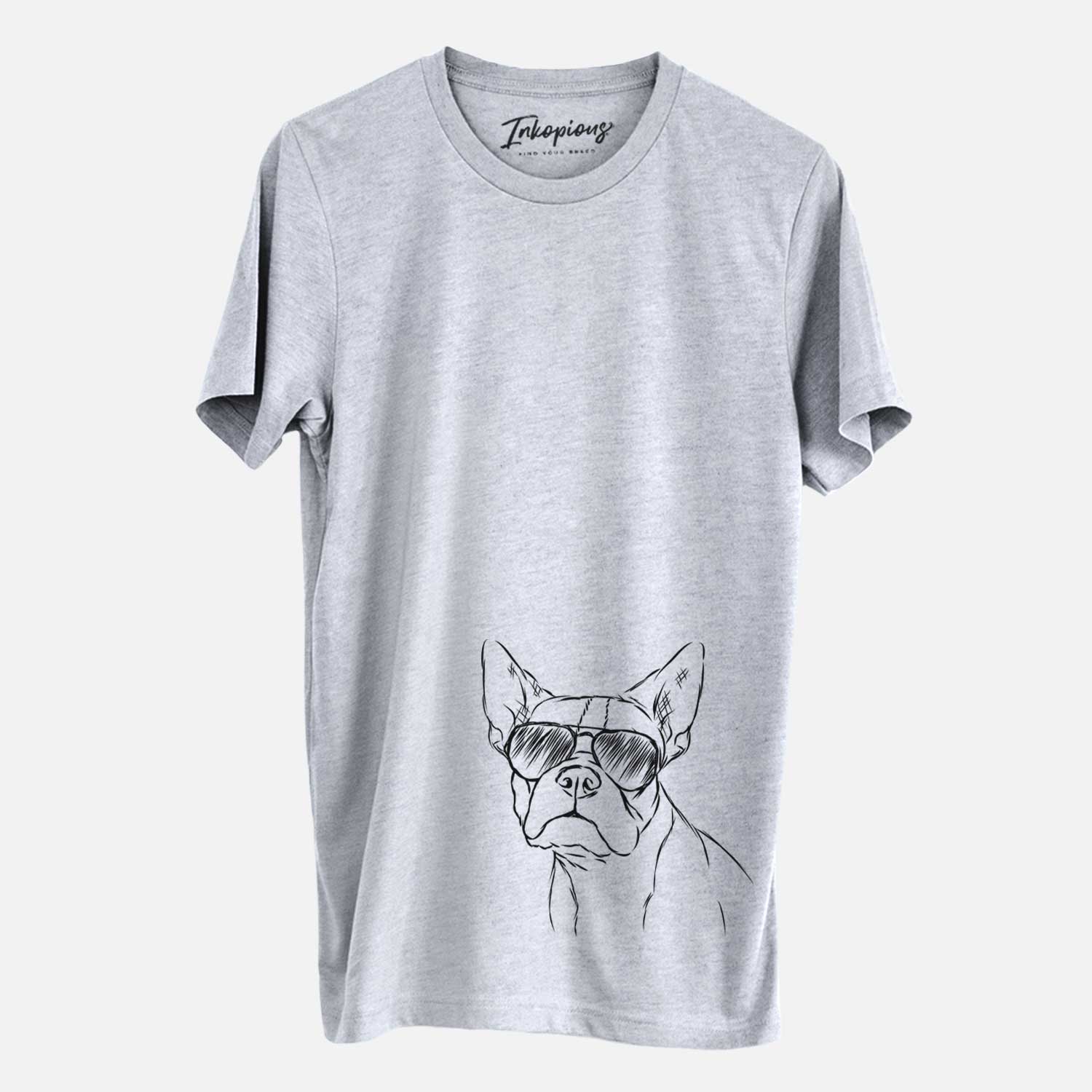 Aviator Charles the Boston Terrier - Unisex Crewneck