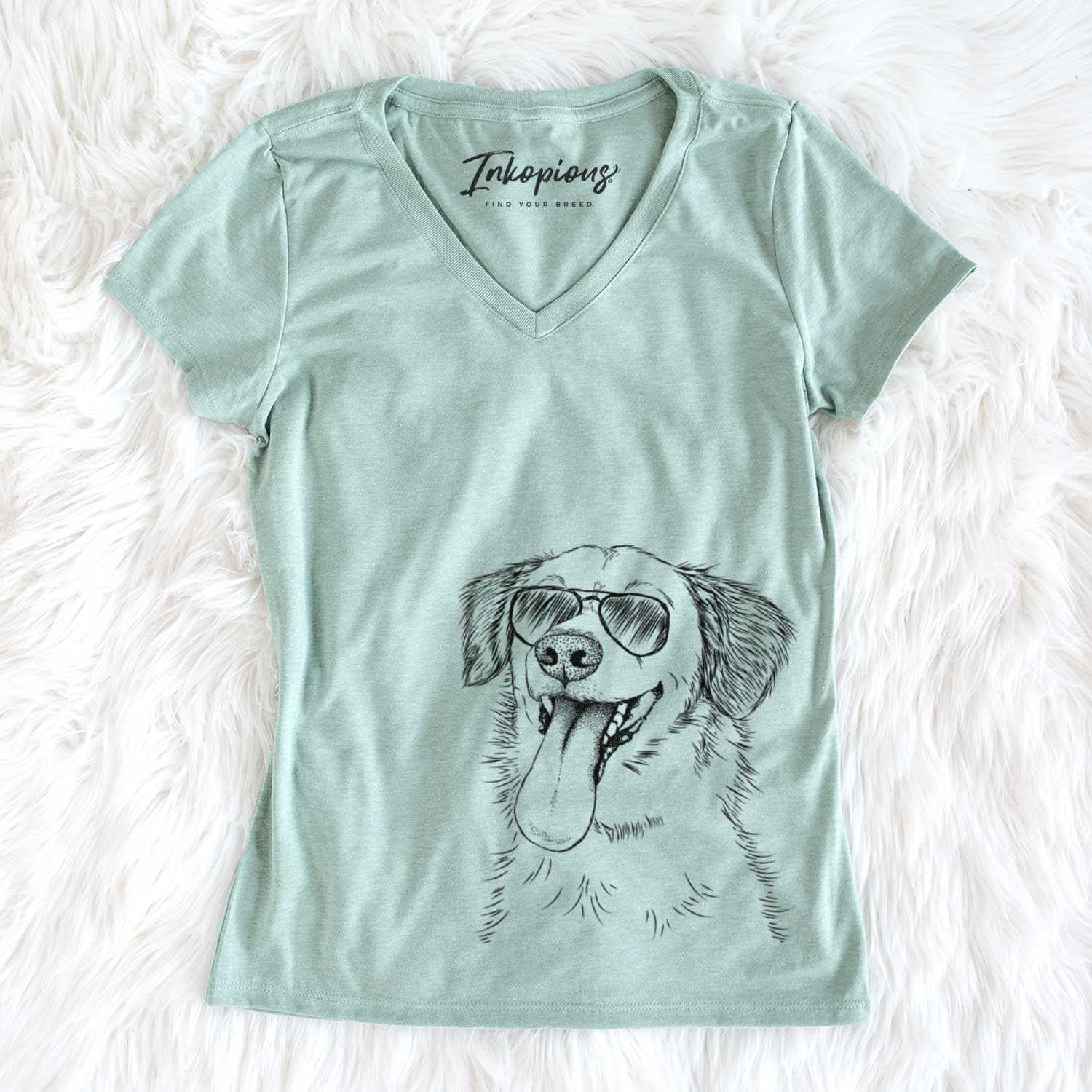 Aviator Charles Xavier the Mixed Breed - Women's V-neck Shirt