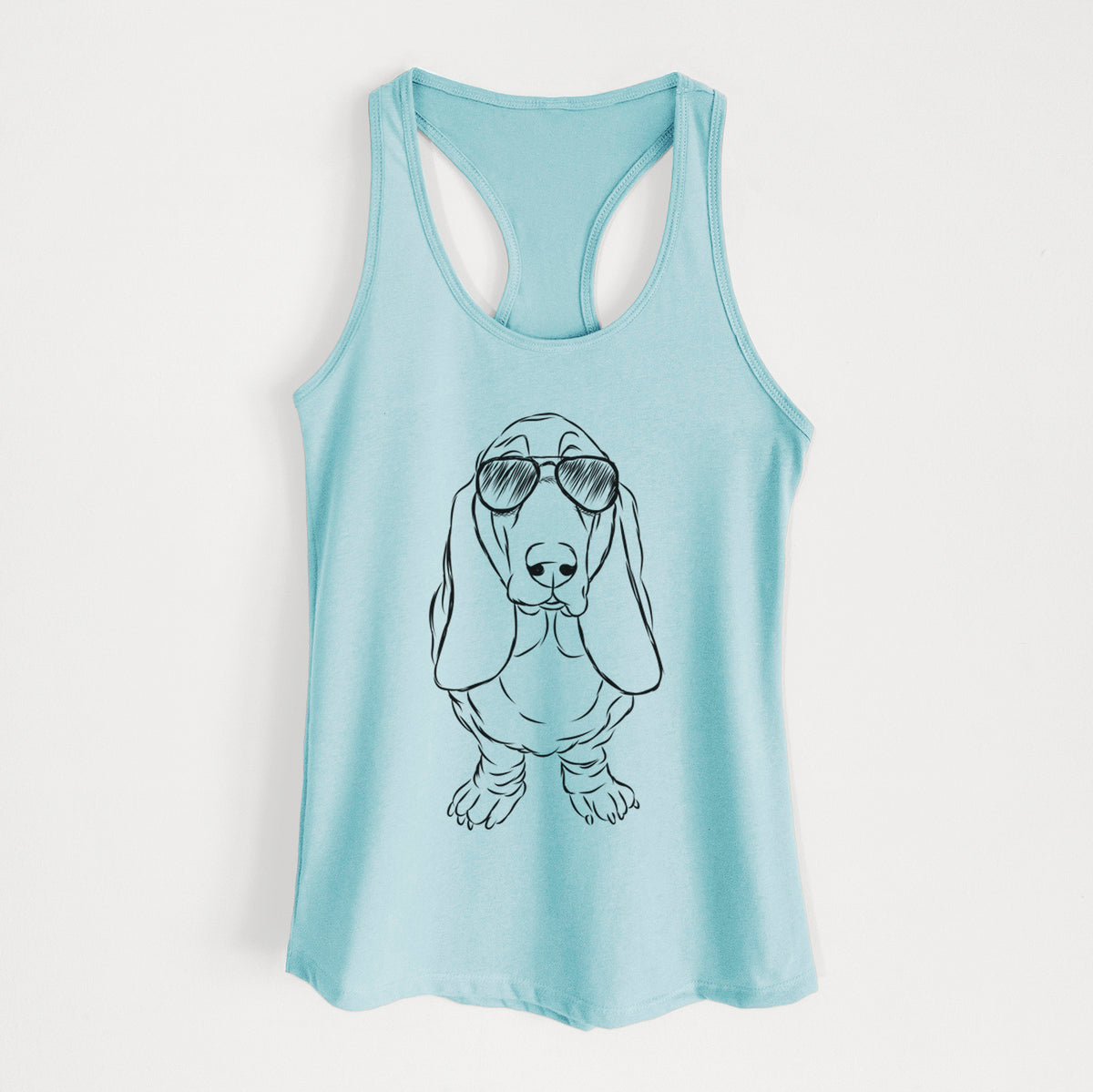 Charlie the Basset Hound - Women's Racerback Tanktop