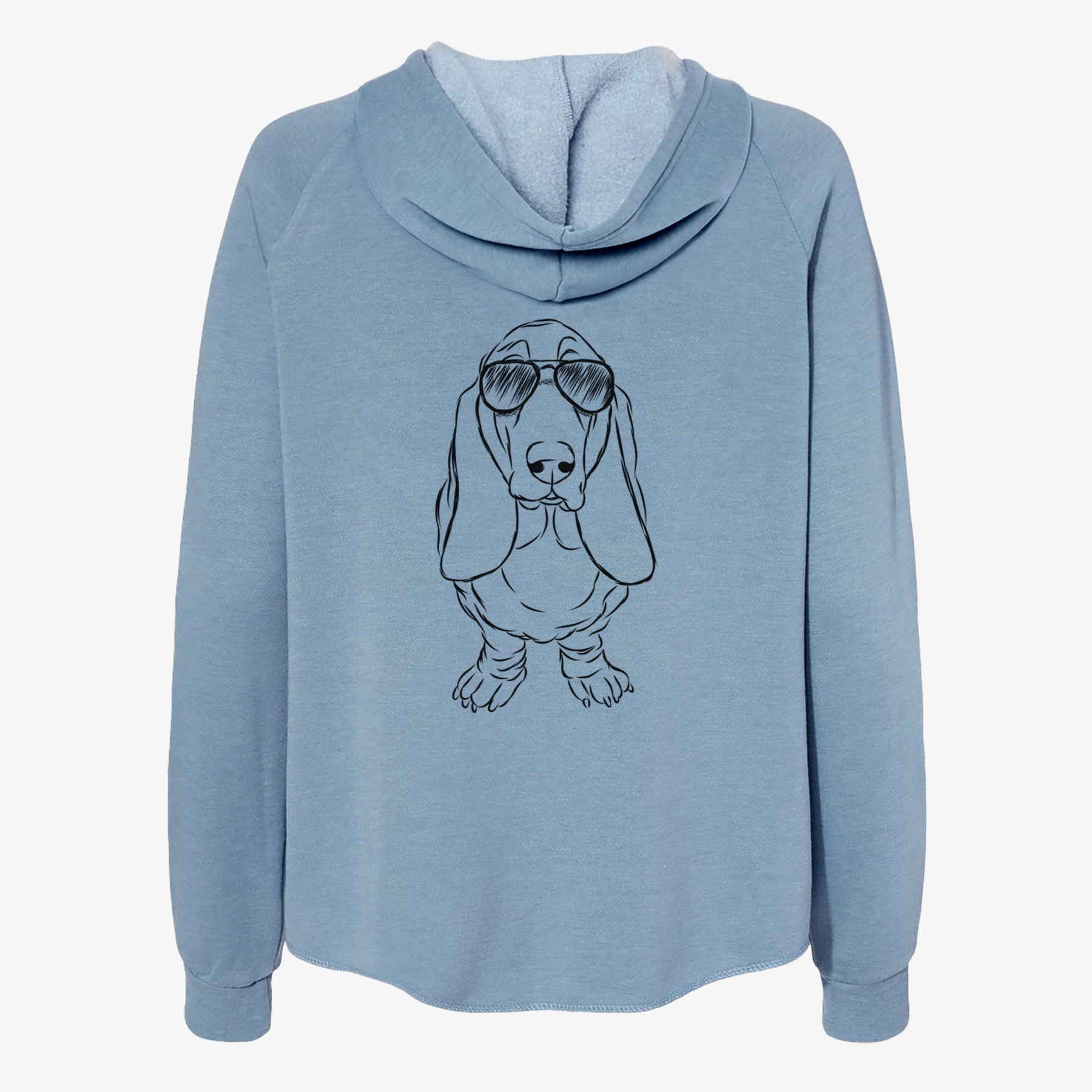 Charlie the Basset Hound - Women's Cali Wave Zip-Up Sweatshirt