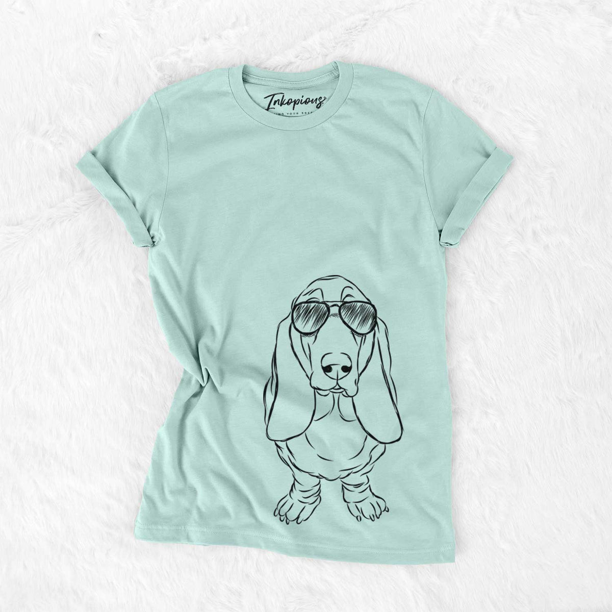 Aviator Charlie the Basset Hound - Unisex Crewneck