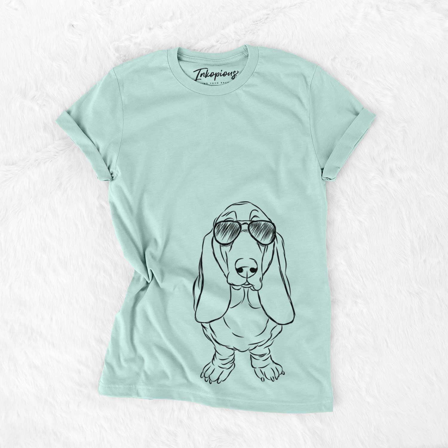 Aviator Charlie the Basset Hound - Unisex Crewneck