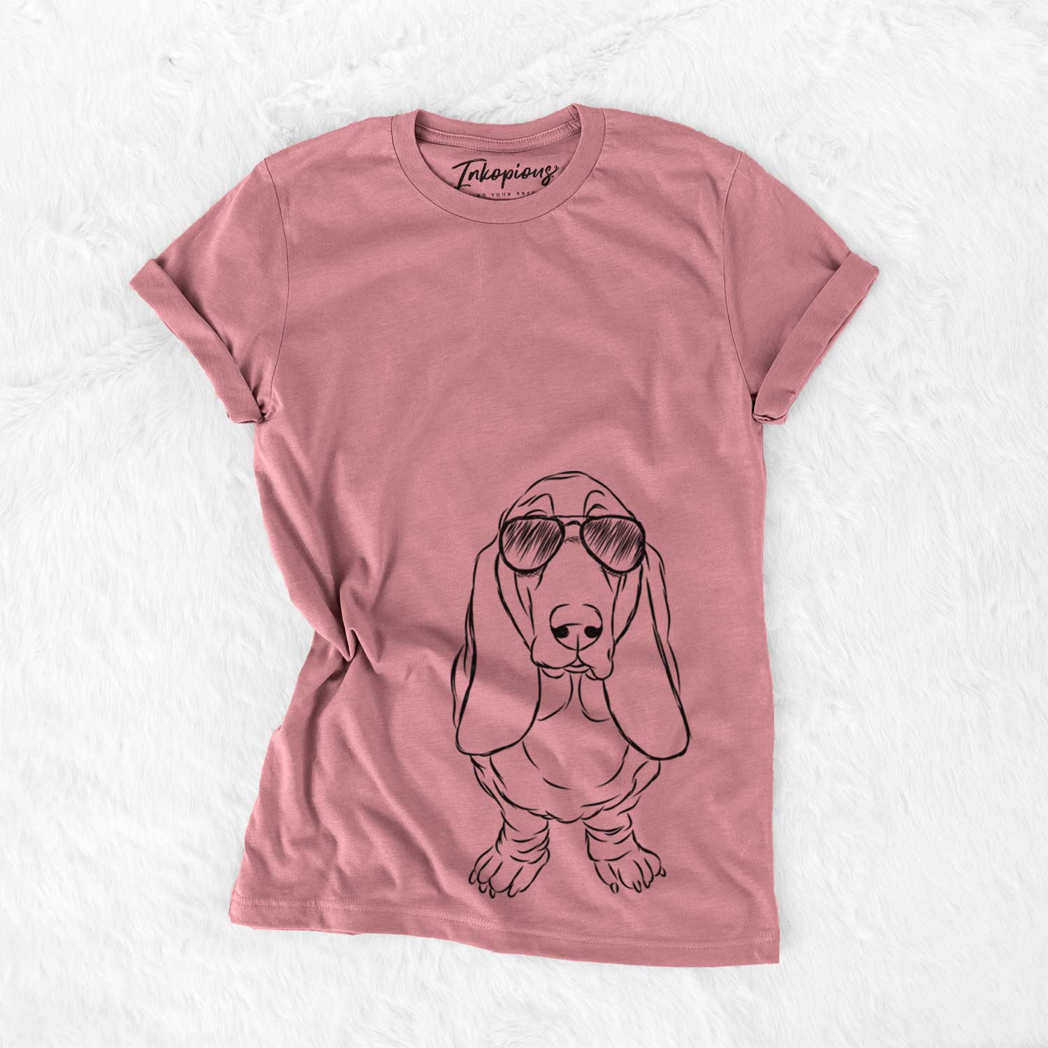 Aviator Charlie the Basset Hound - Unisex Crewneck
