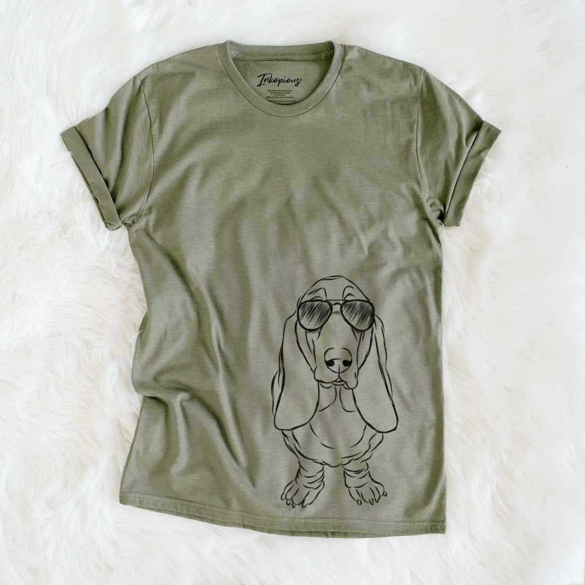 Aviator Charlie the Basset Hound - Unisex Crewneck
