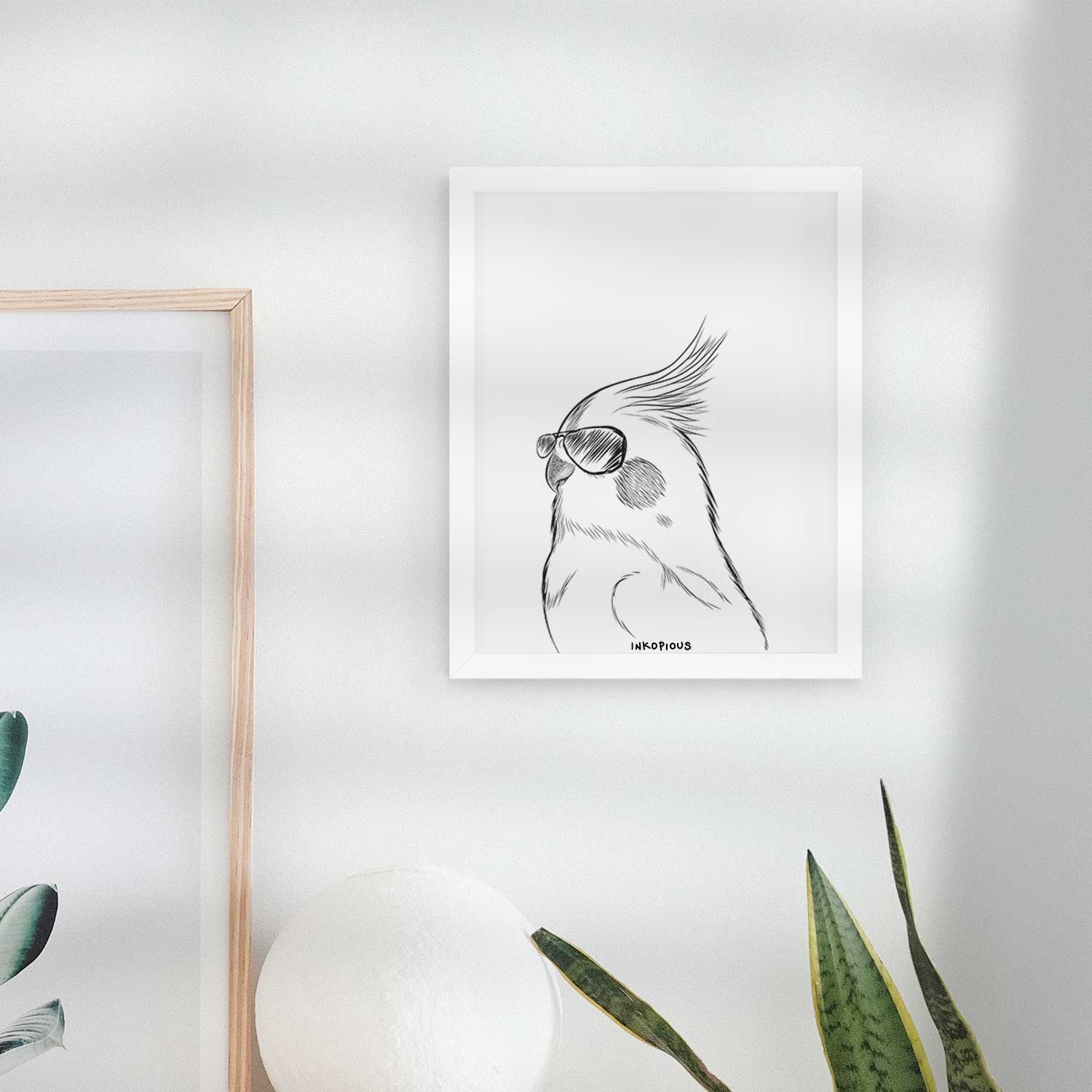 Charlie the Cockatiel Art Print