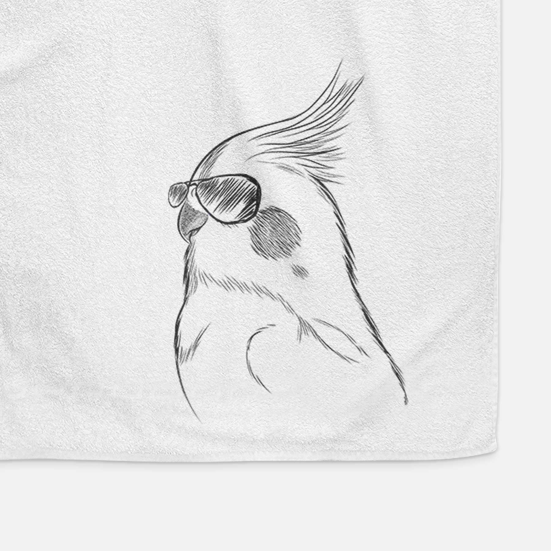 Charlie the Cockatiel Decorative Hand Towel