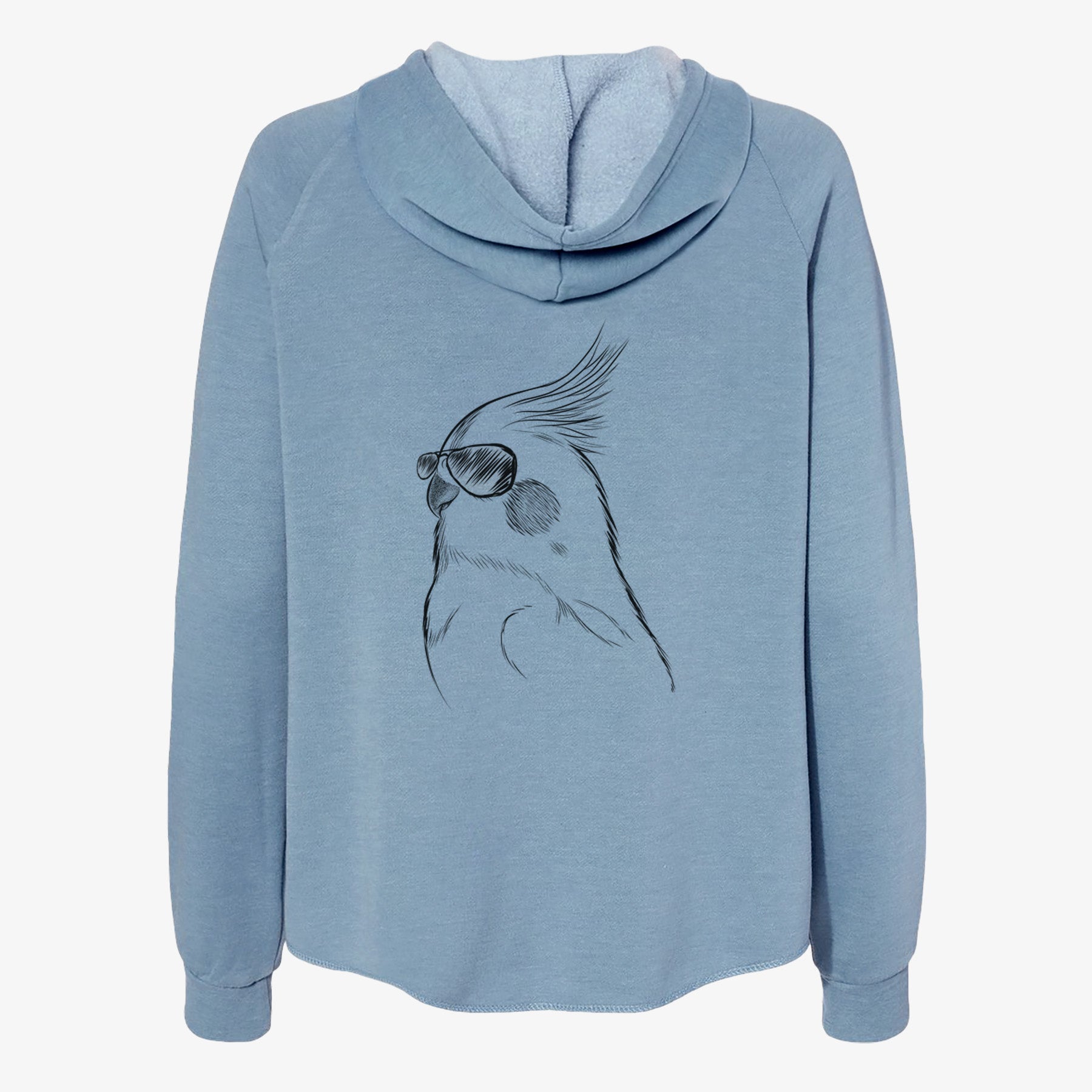 Charlie the Cockatiel - Women's Cali Wave Zip-Up Sweatshirt