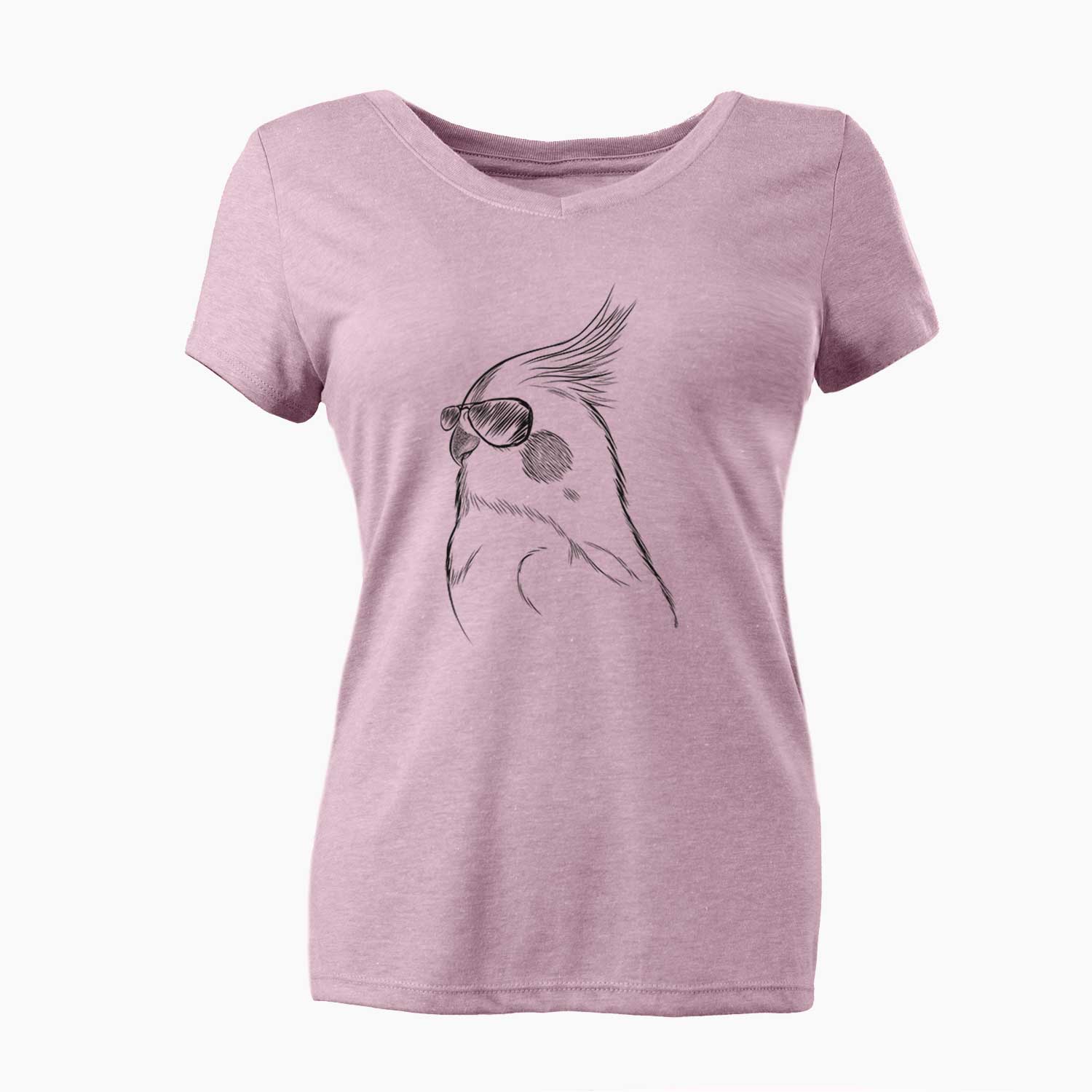 Aviator Charlie the Cockatiel - Women's V-neck Shirt