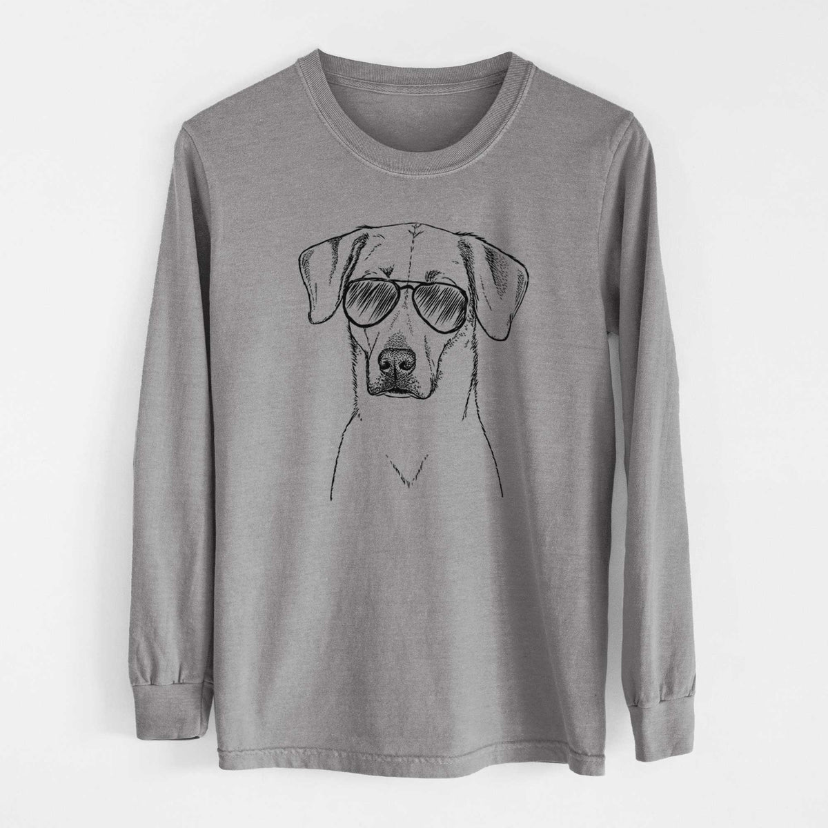 Aviators Charlie Girl the Yellow Lab - Heavyweight 100% Cotton Long Sleeve