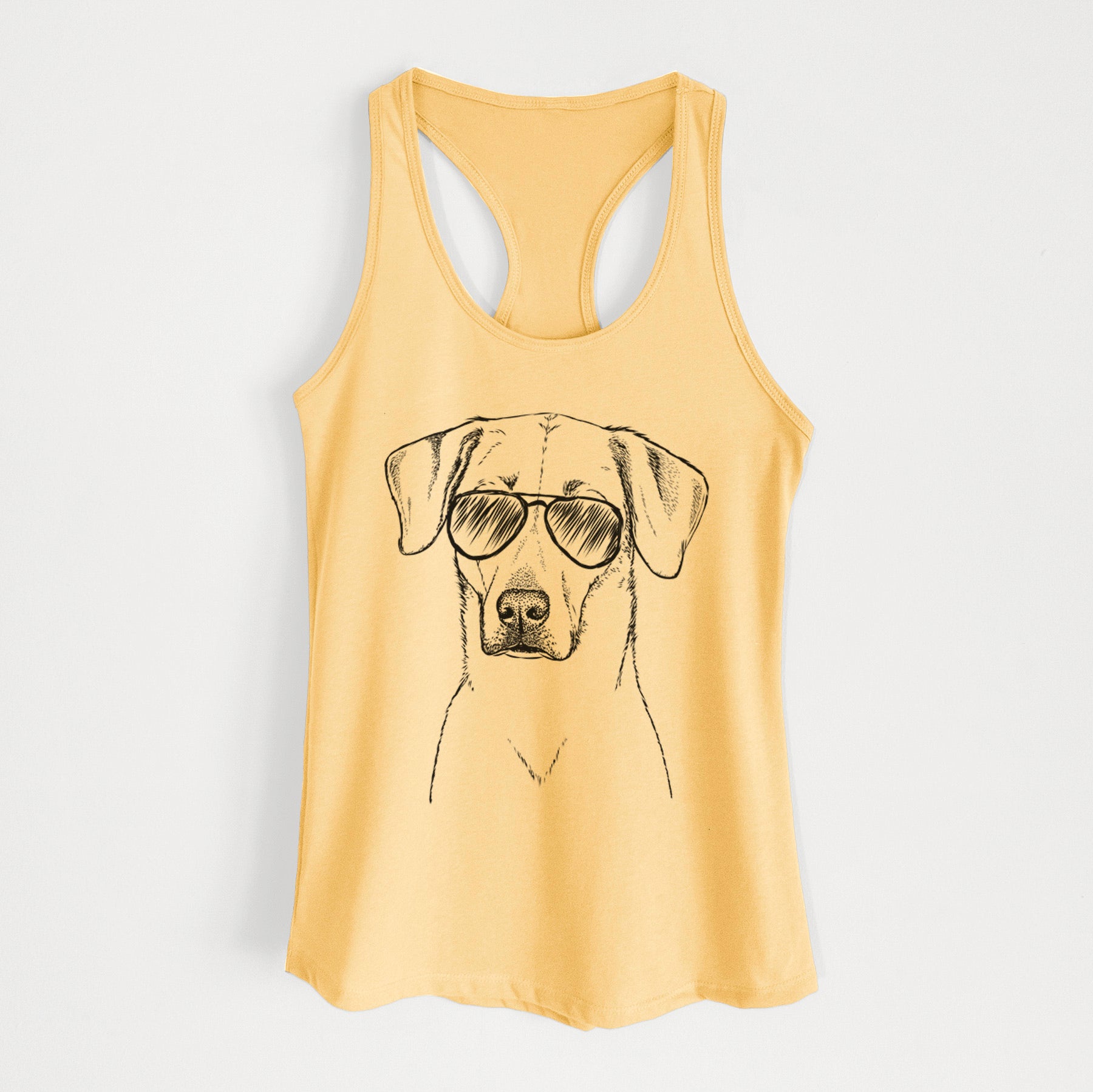 Charlie Girl the Yellow Lab - Women's Racerback Tanktop