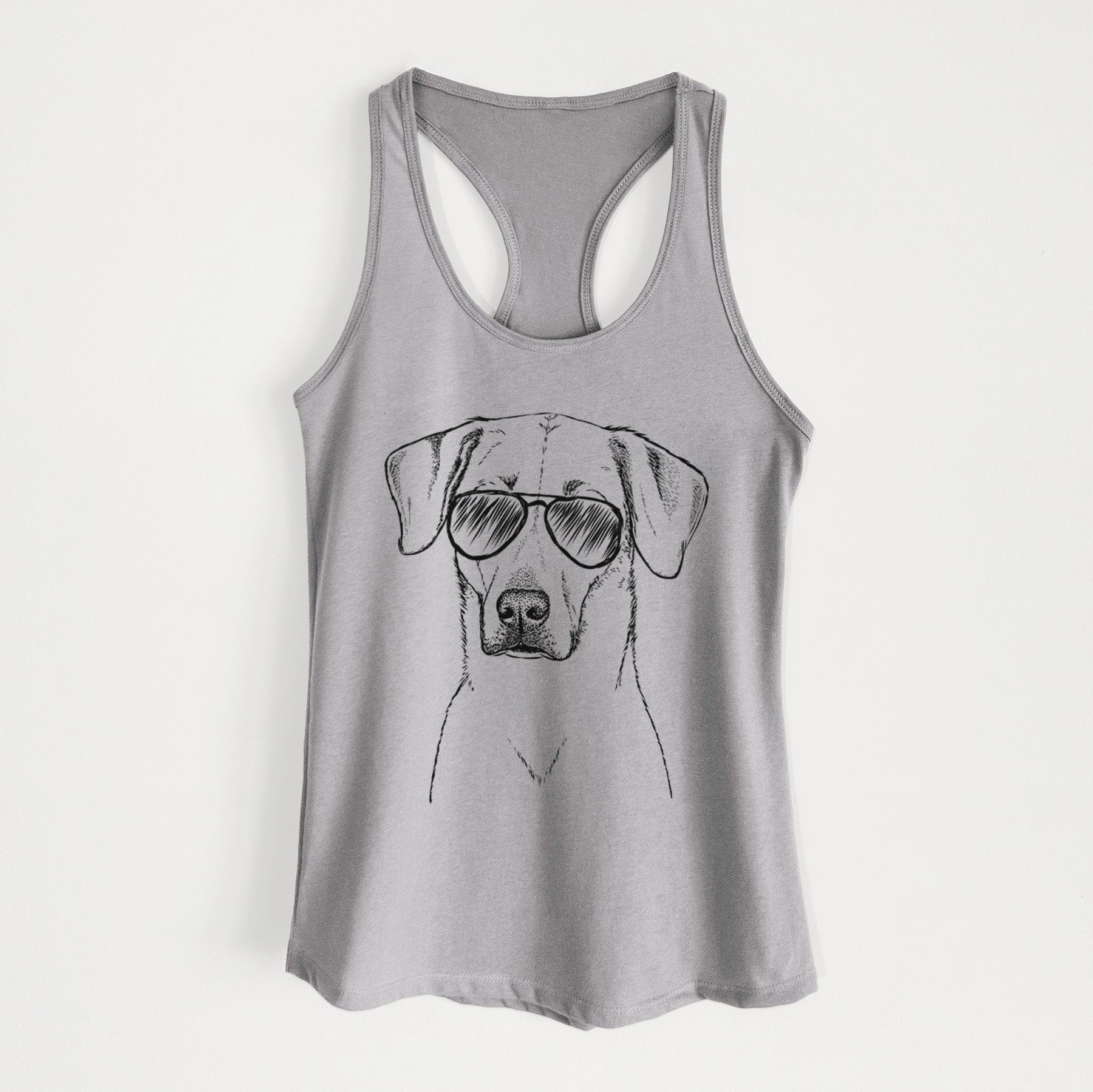 Charlie Girl the Yellow Lab - Women's Racerback Tanktop