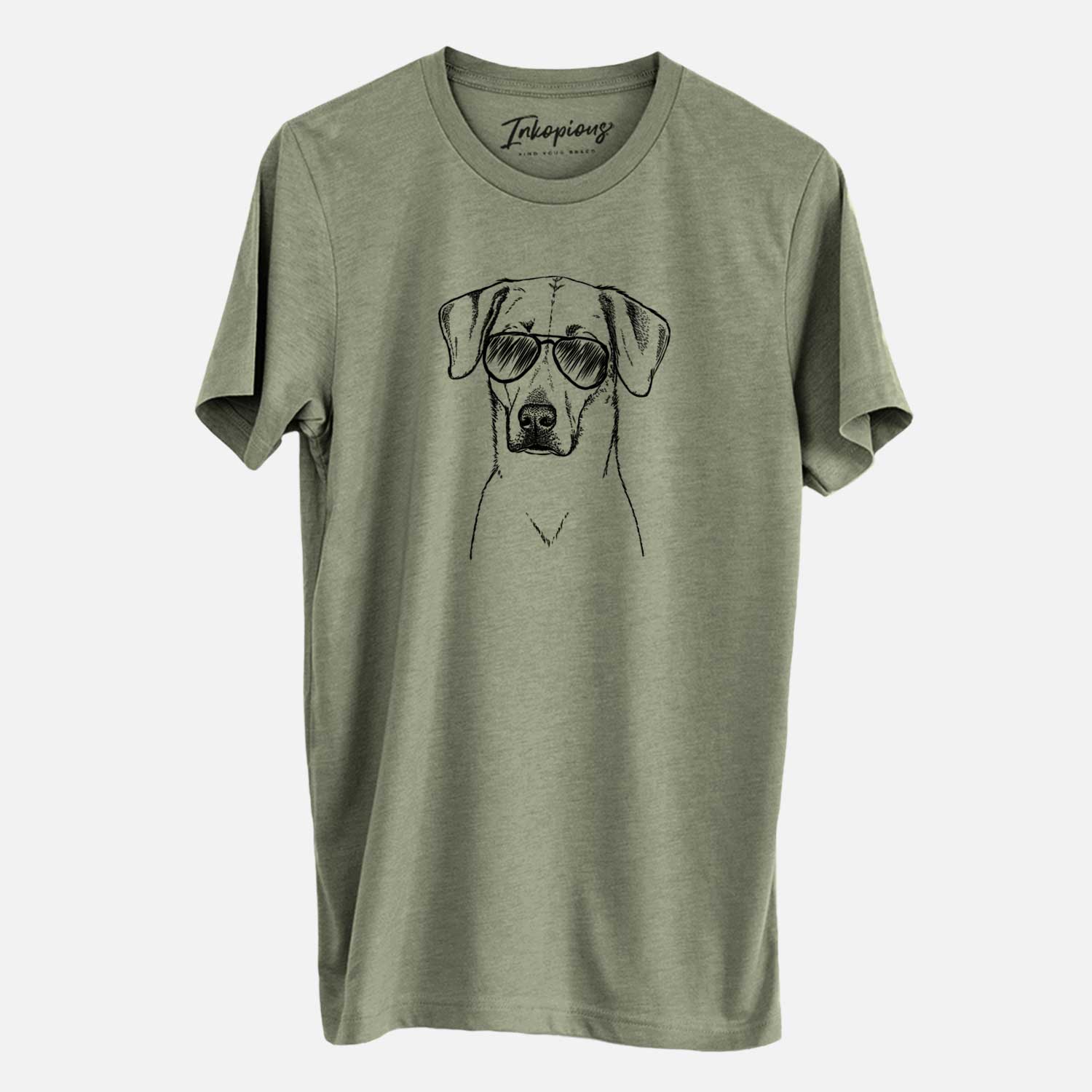 Aviator Charlie Girl the Yellow Lab - Unisex Crewneck