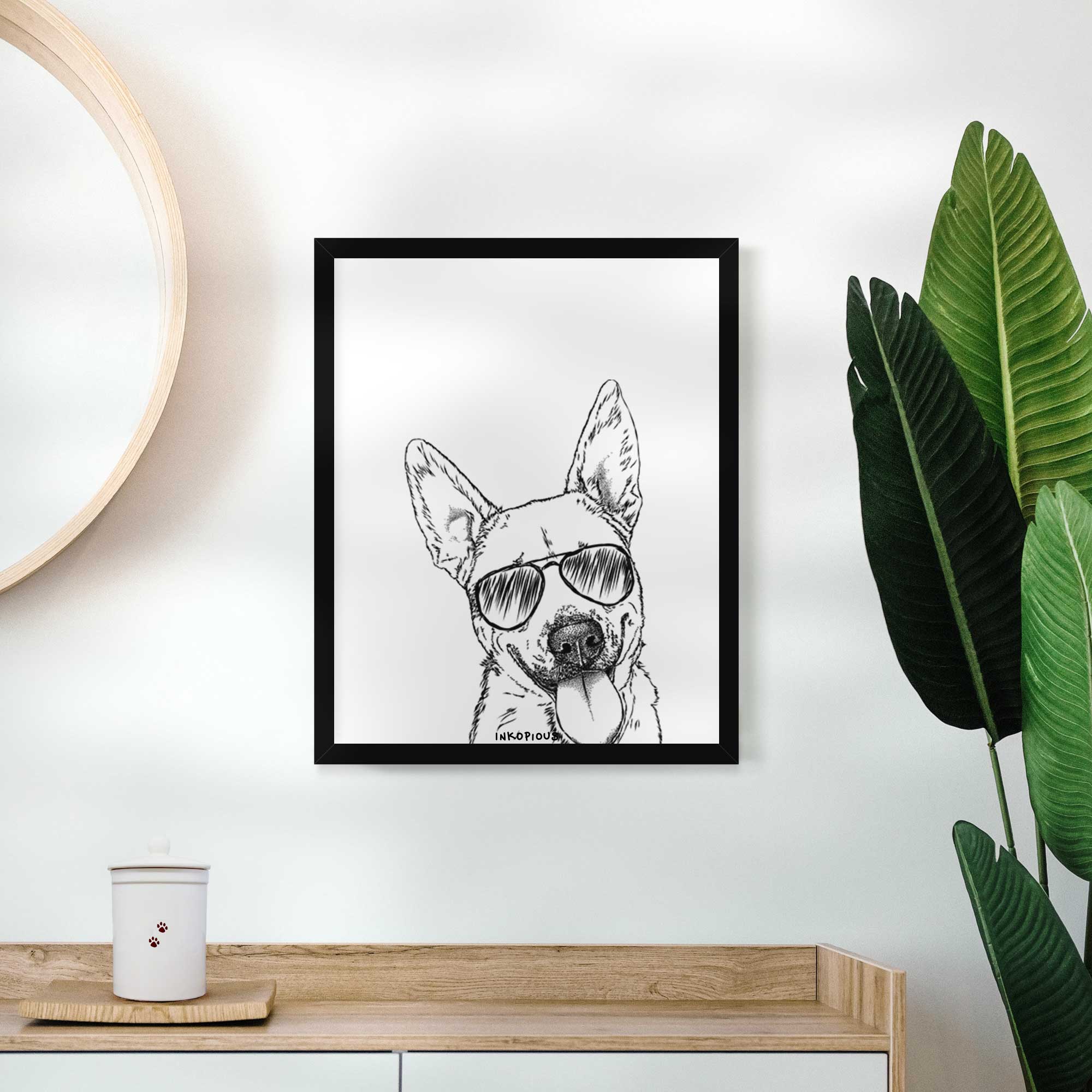 Charlie the Mixed Breed Art Print