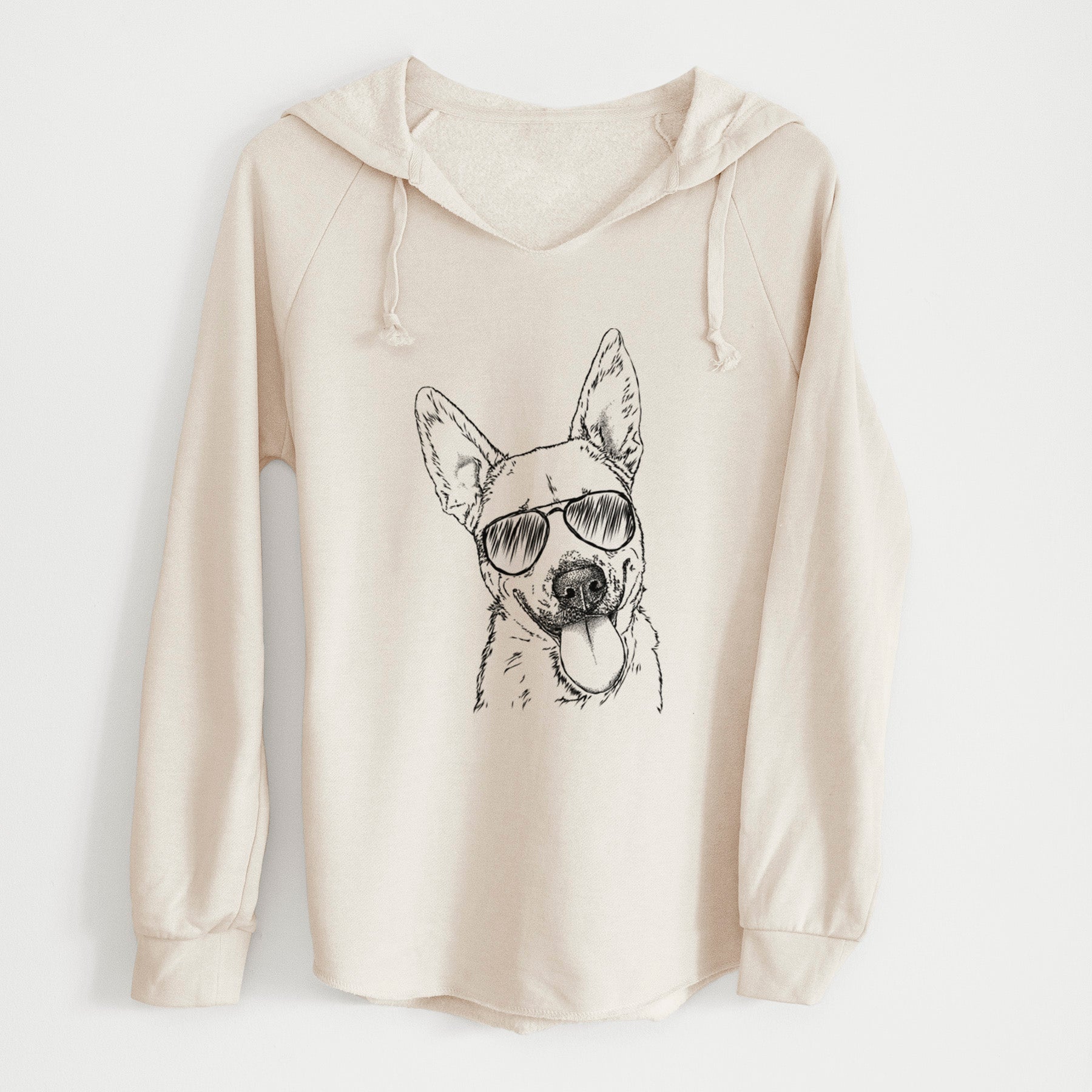 Aviator Charlie the Mixed Breed - Cali Wave Hooded Sweatshirt