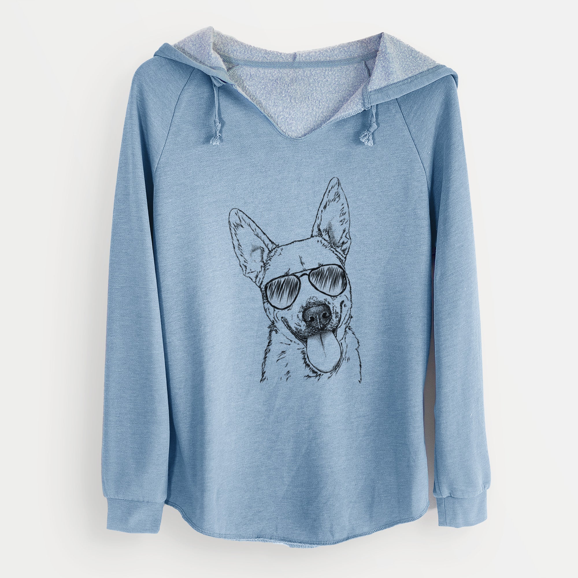 Aviator Charlie the Mixed Breed - Cali Wave Hooded Sweatshirt