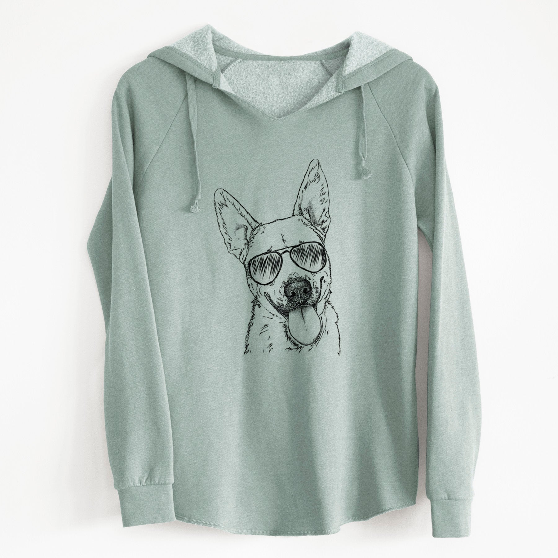 Aviator Charlie the Mixed Breed - Cali Wave Hooded Sweatshirt