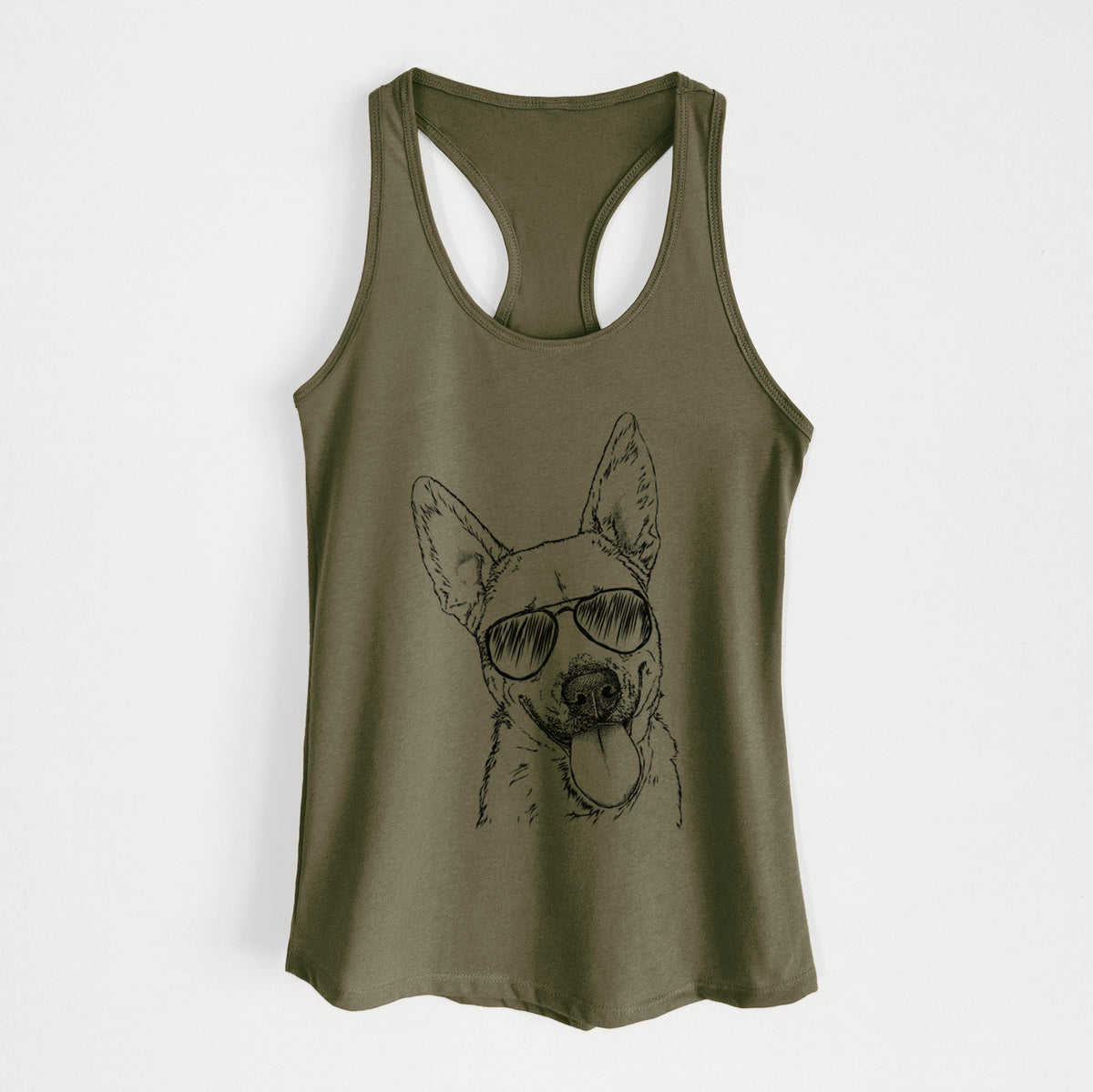 Charlie the Mixed Breed - Women's Racerback Tanktop
