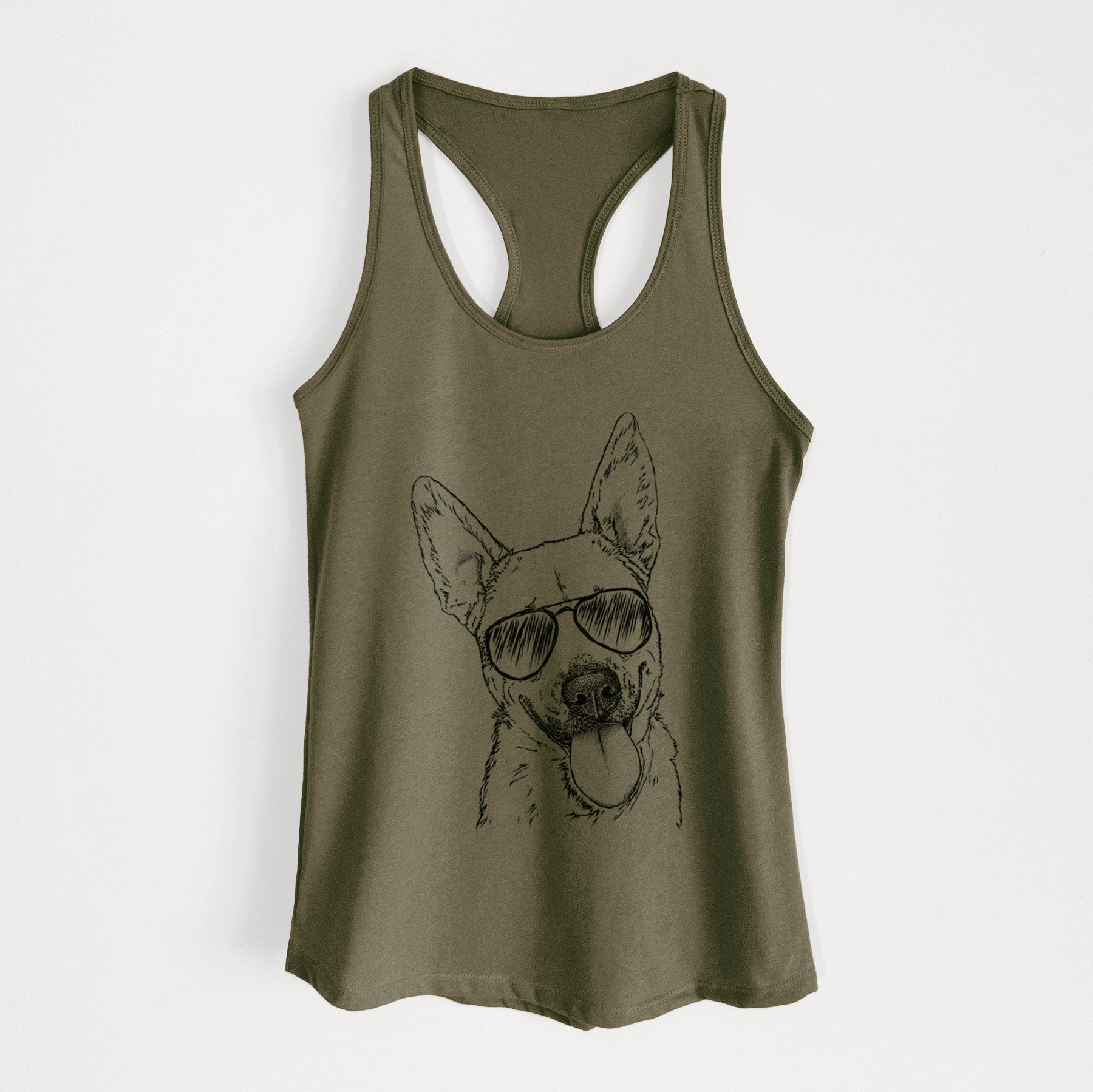 Charlie the Mixed Breed - Women's Racerback Tanktop