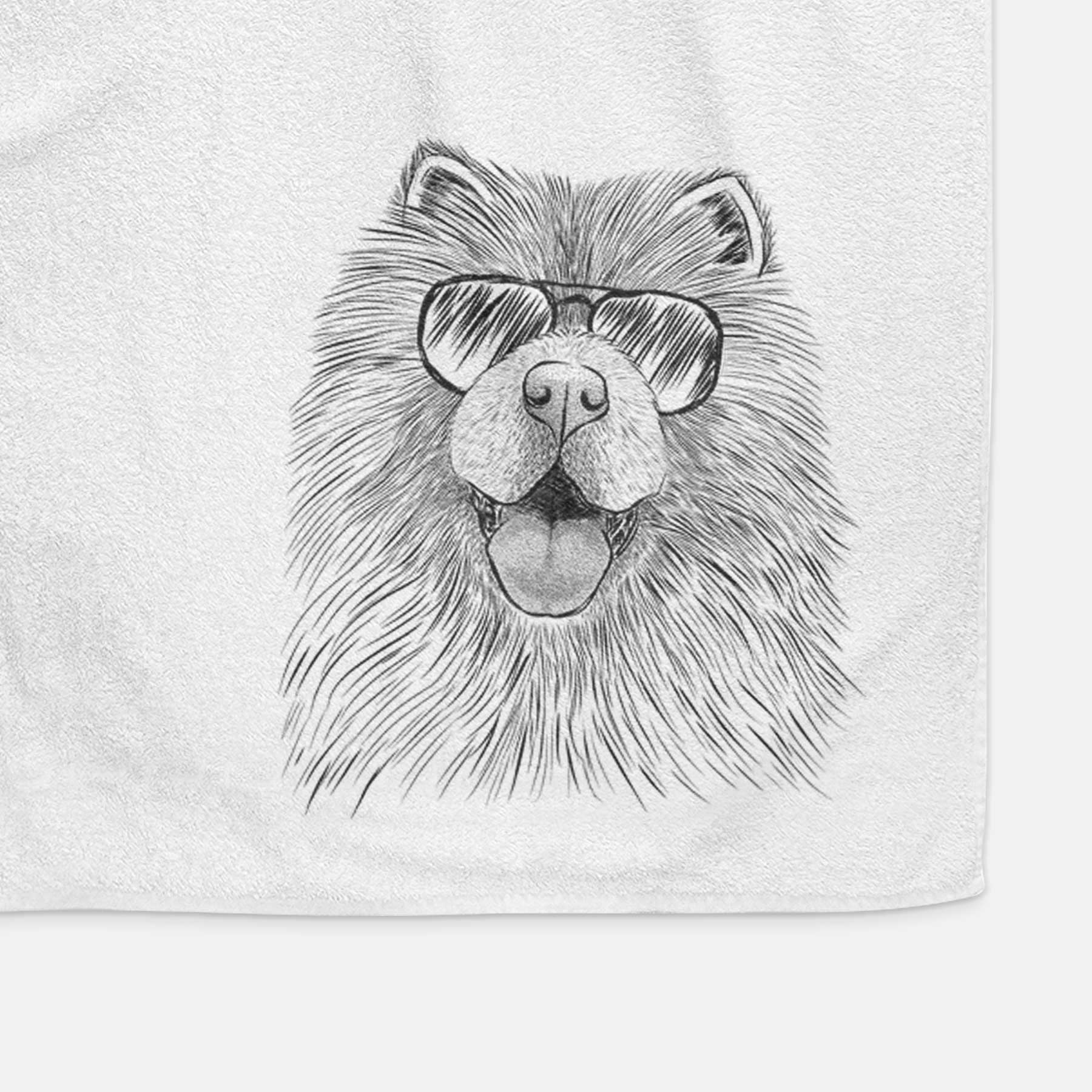 Charming Charlie the Chow Chow Decorative Hand Towel