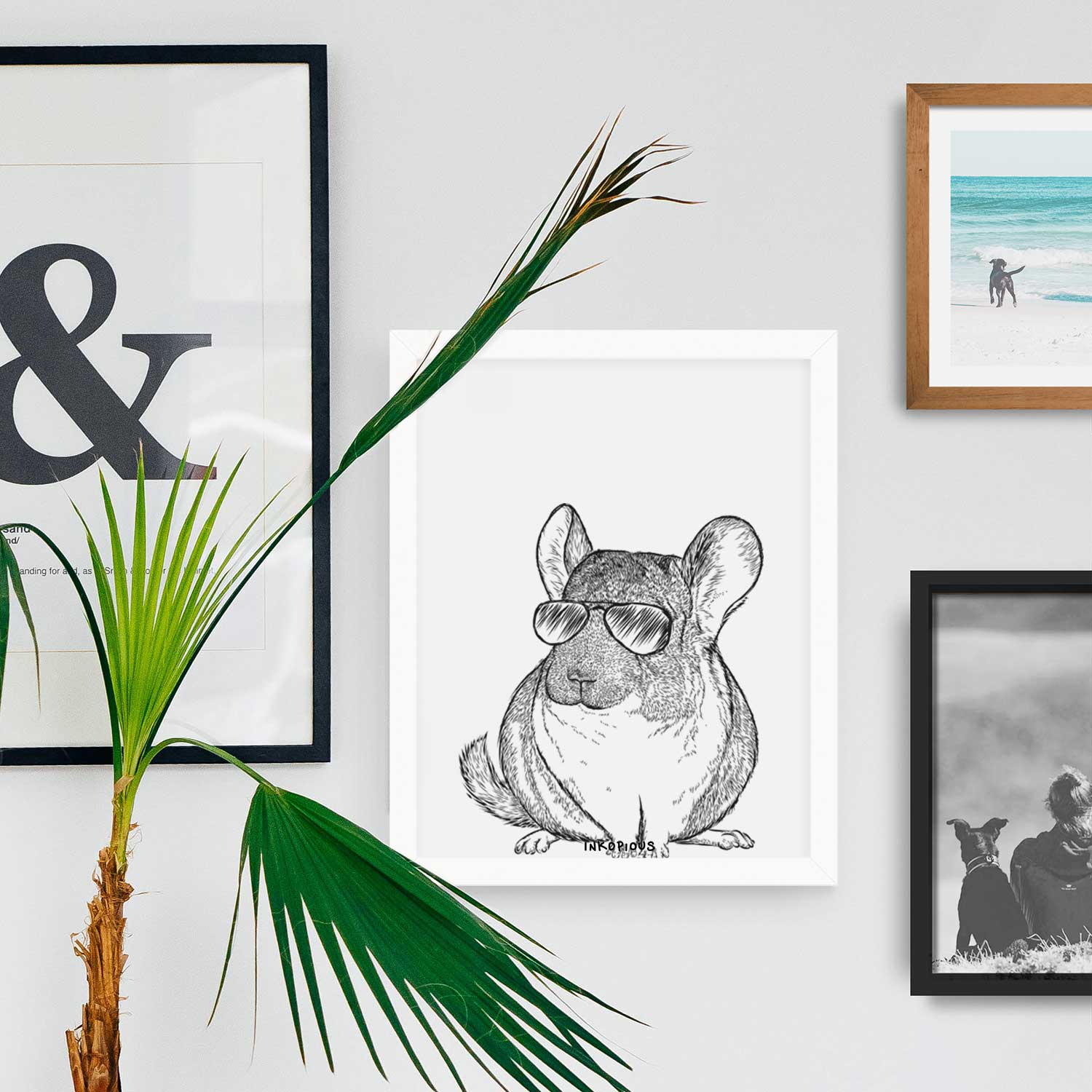 Cheddar the Chinchilla Art Print