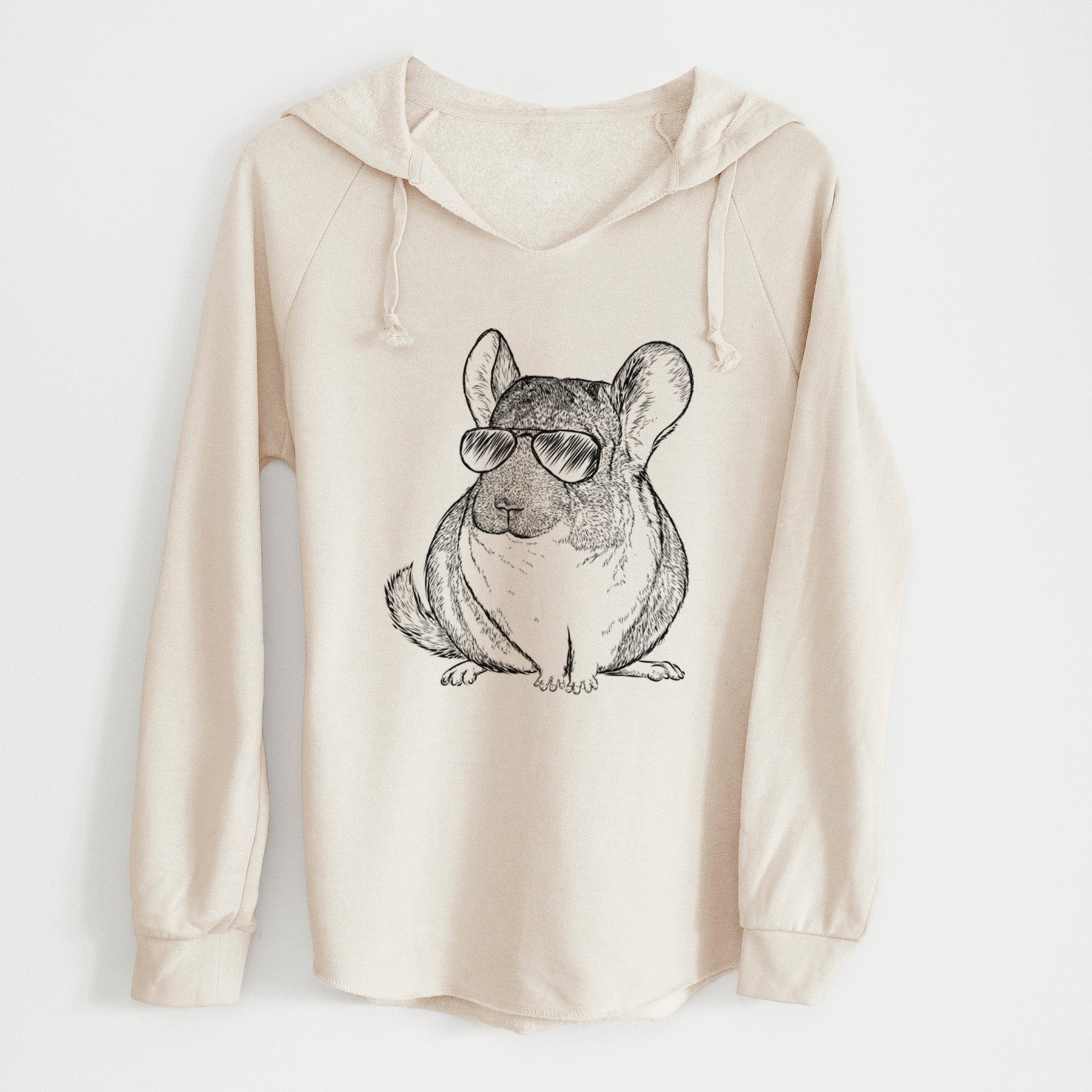 Aviator Cheddar the Chinchilla - Cali Wave Hooded Sweatshirt