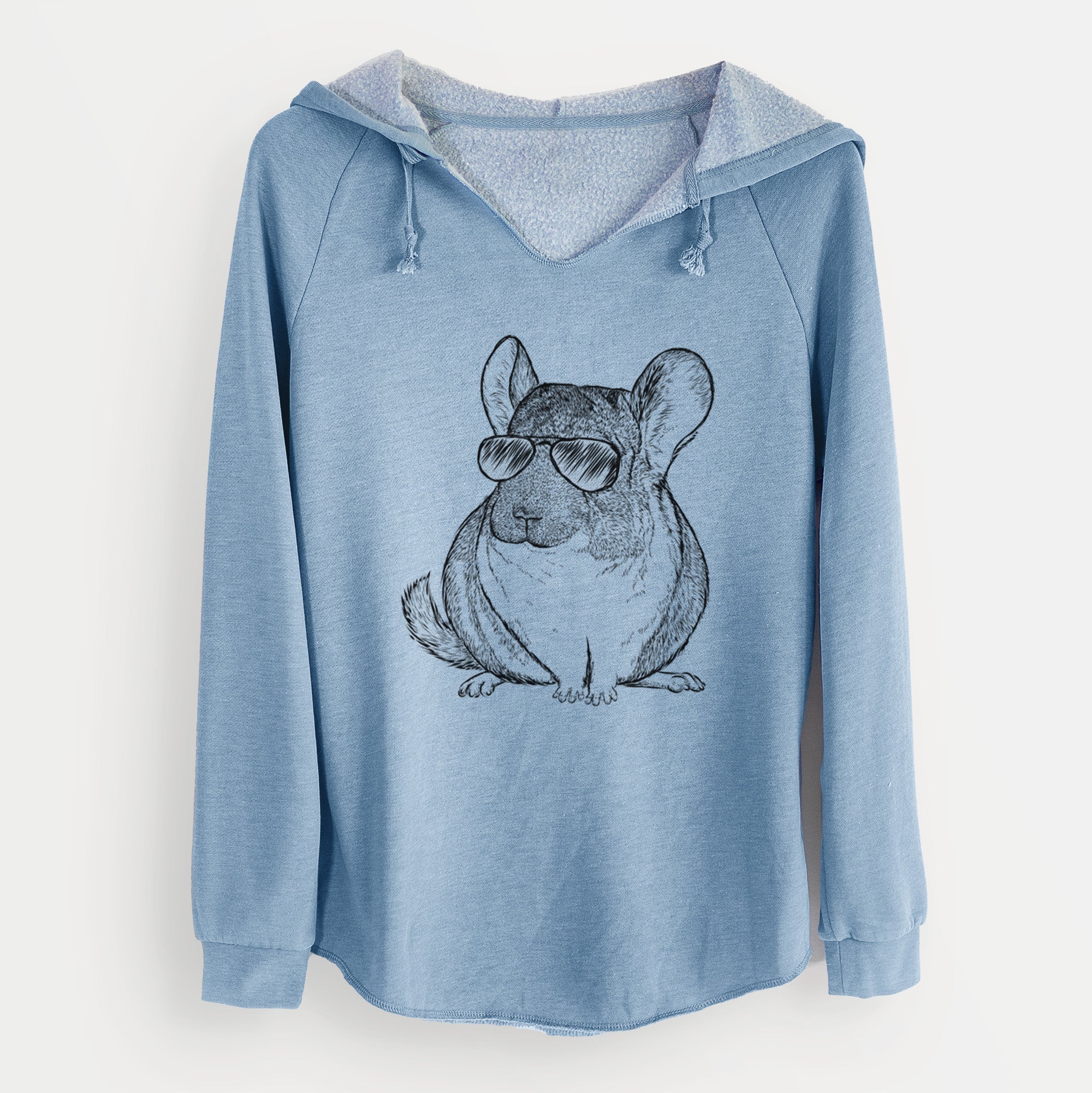 Aviator Cheddar the Chinchilla - Cali Wave Hooded Sweatshirt