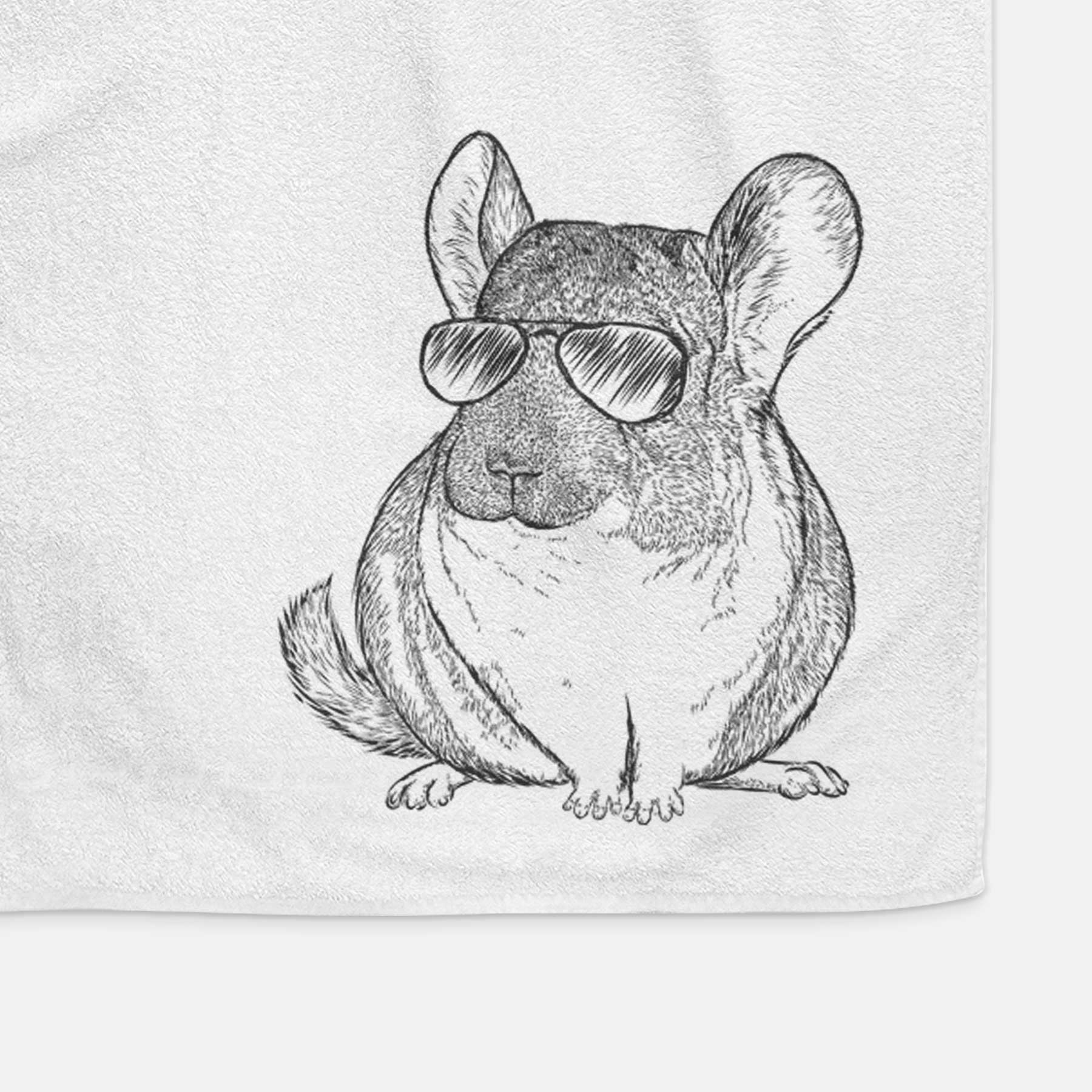 Cheddar the Chinchilla Decorative Hand Towel