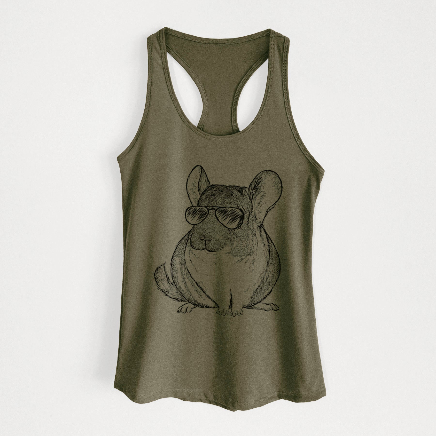 Cheddar the Chinchilla - Women's Racerback Tanktop