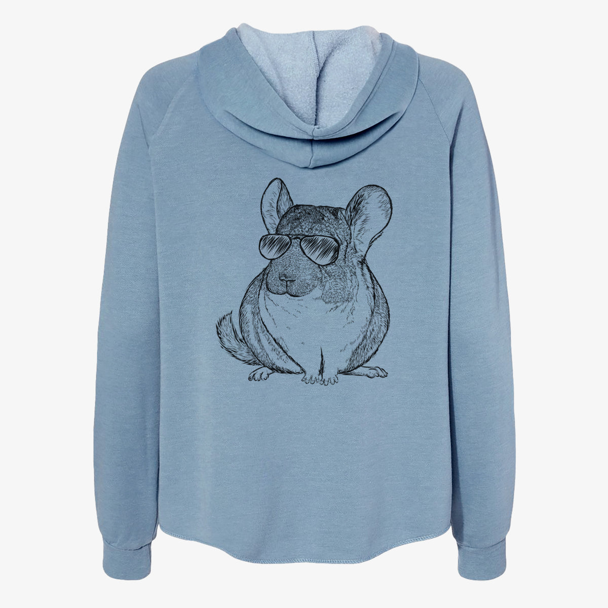 Cheddar the Chinchilla - Women's Cali Wave Zip-Up Sweatshirt