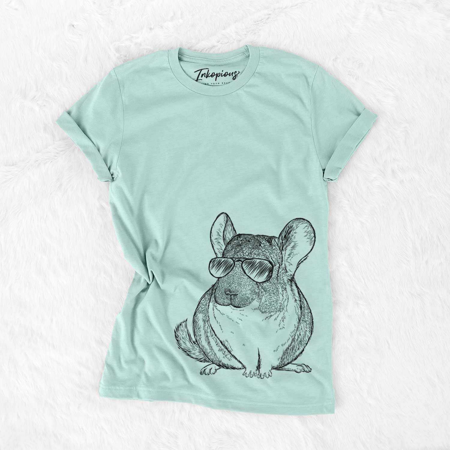 Aviator Cheddar the Chinchilla - Unisex Crewneck