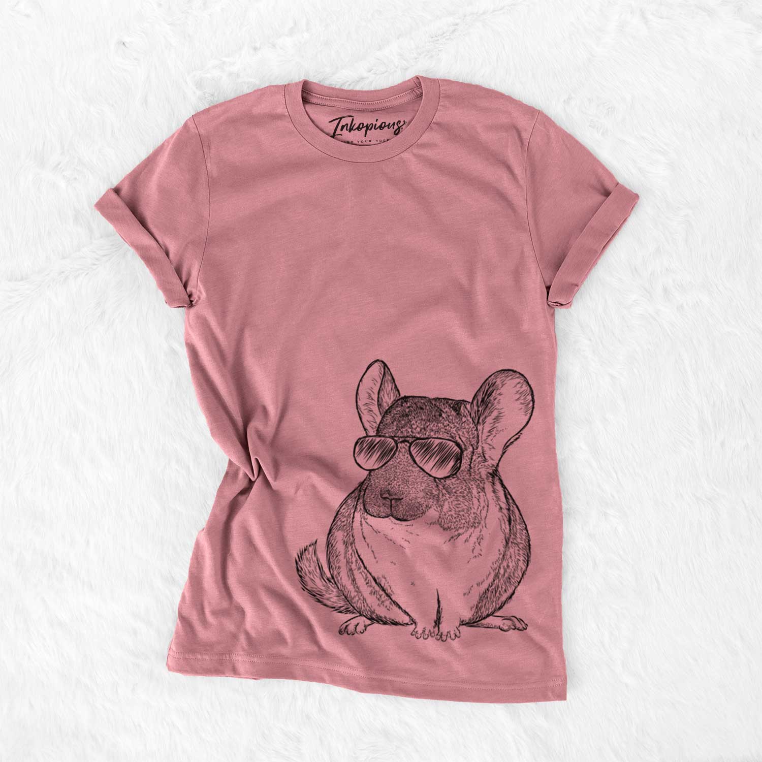 Aviator Cheddar the Chinchilla - Unisex Crewneck