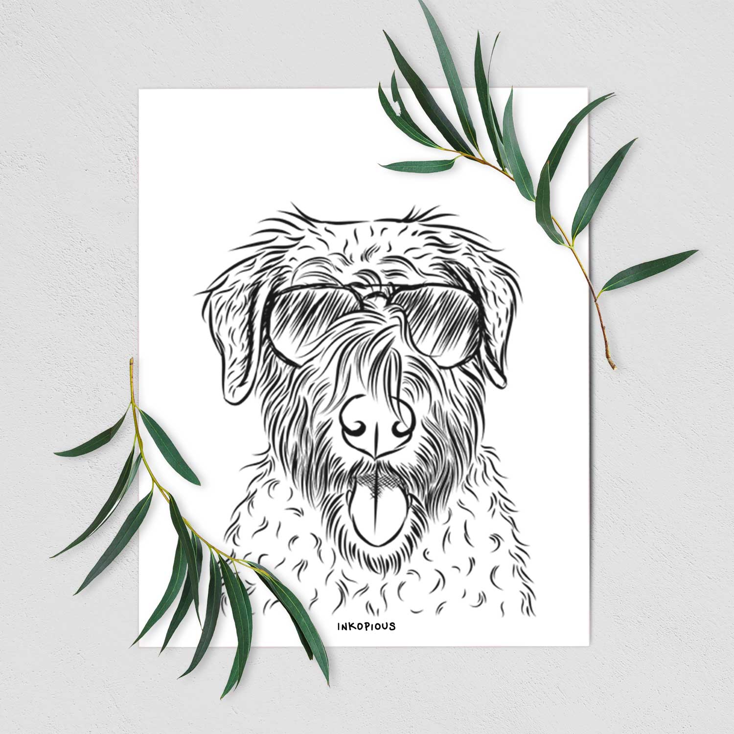 Chester the Soft Coated Wheaten Terrier Art Print