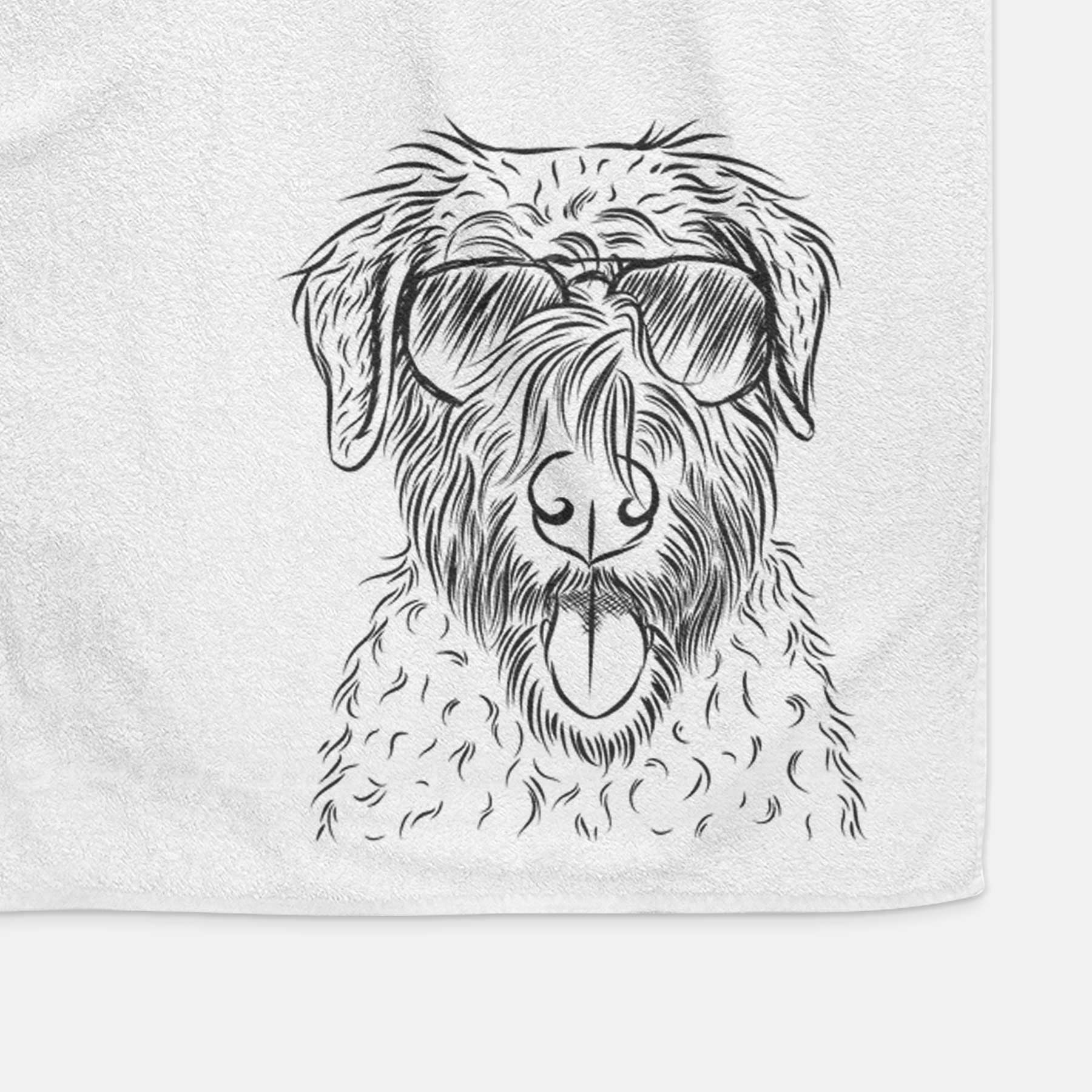 Chester the Soft Coated Wheaten Terrier Decorative Hand Towel