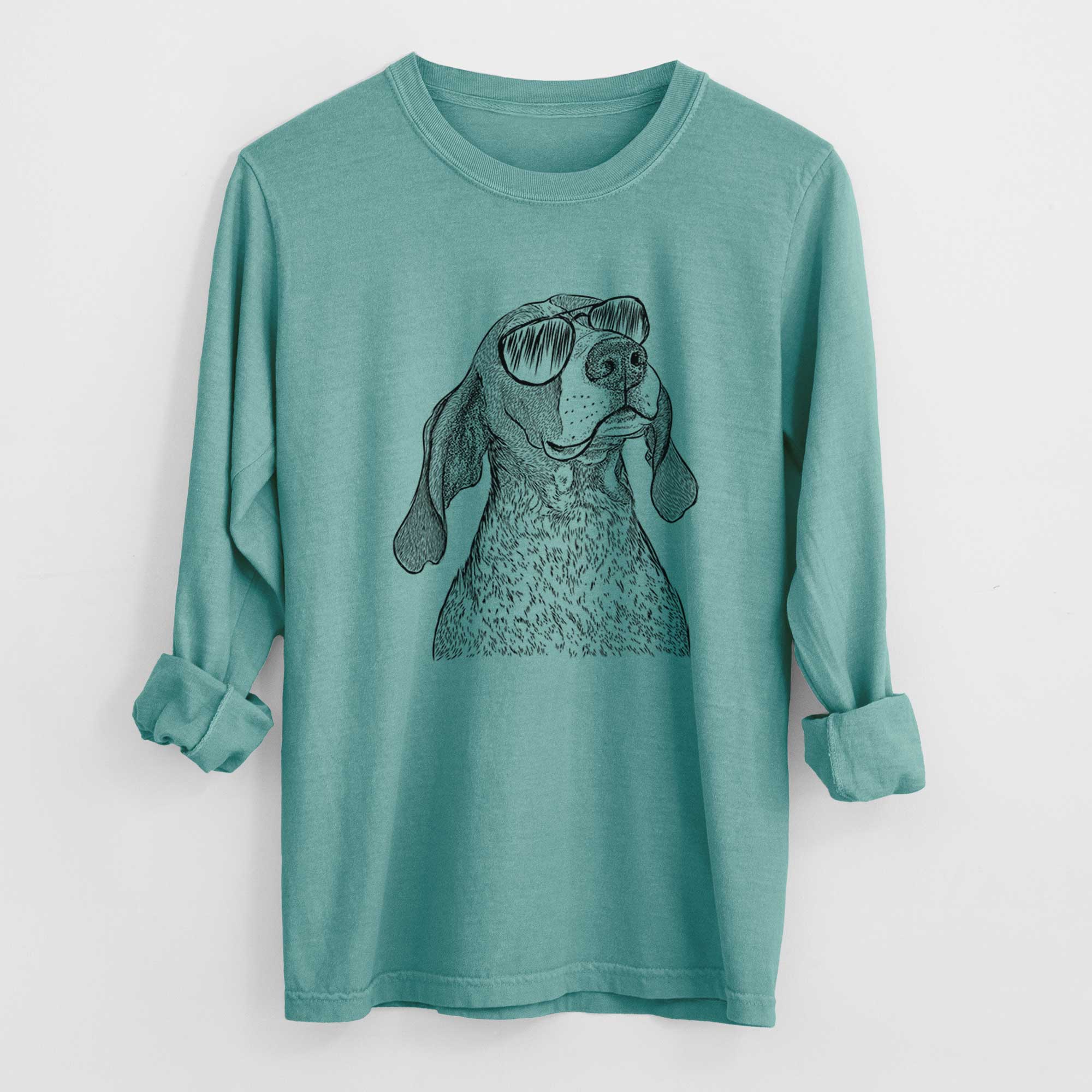 Aviators Chester the Red Tick Coonhound - Heavyweight 100% Cotton Long Sleeve