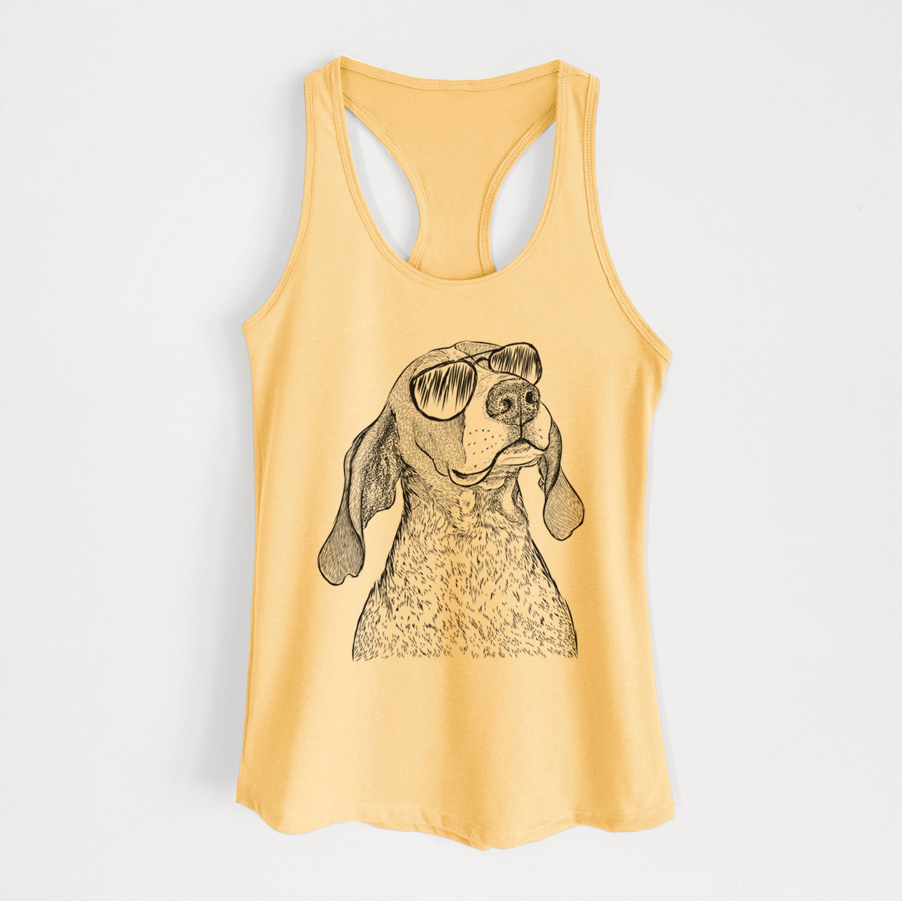 Chester the Red Tick Coonhound - Women's Racerback Tanktop