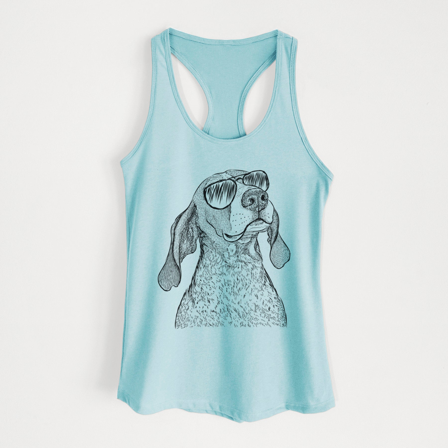 Chester the Red Tick Coonhound - Women's Racerback Tanktop