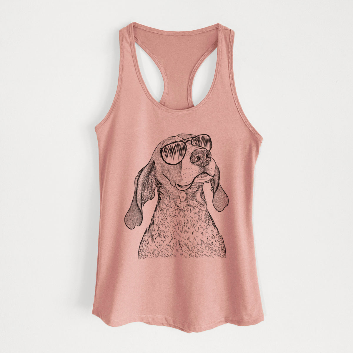 Chester the Red Tick Coonhound - Women's Racerback Tanktop