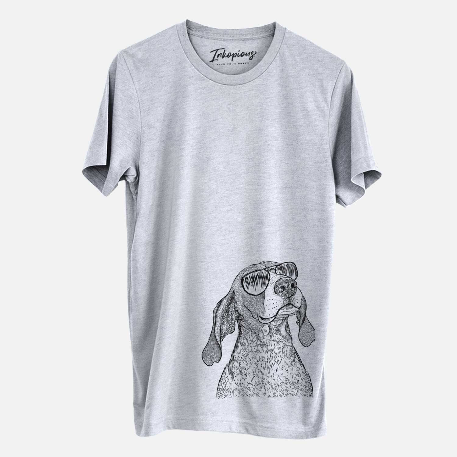 Aviator Chester the Red Tick Coonhound - Unisex Crewneck