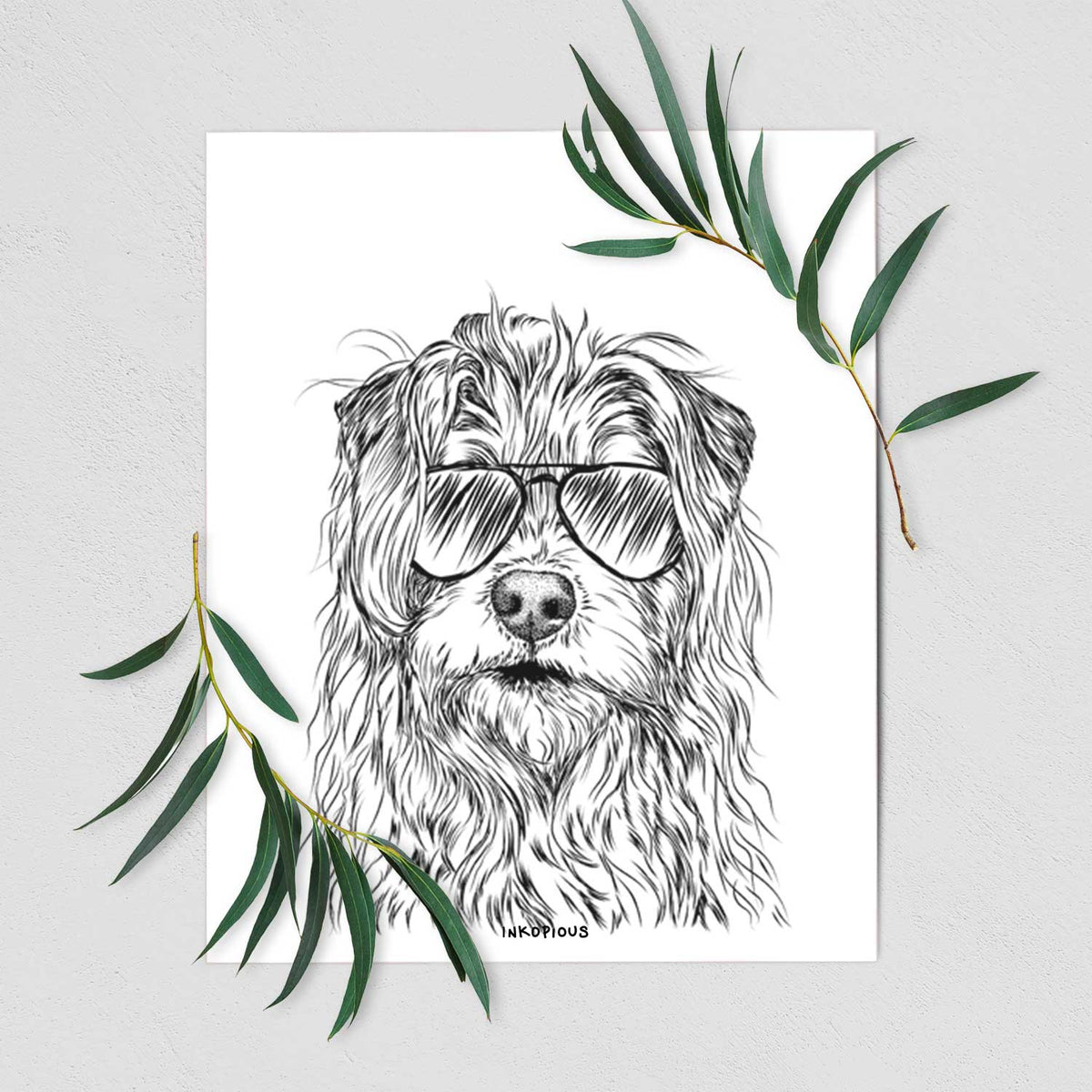 Chester the Terrier Mix Art Print