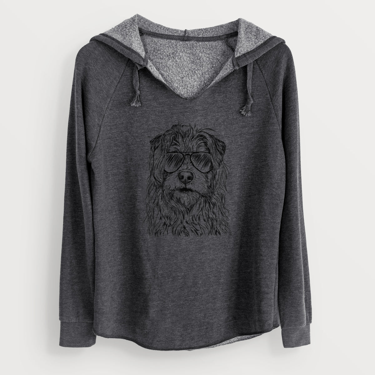 Aviator Chester the Terrier Mix - Cali Wave Hooded Sweatshirt