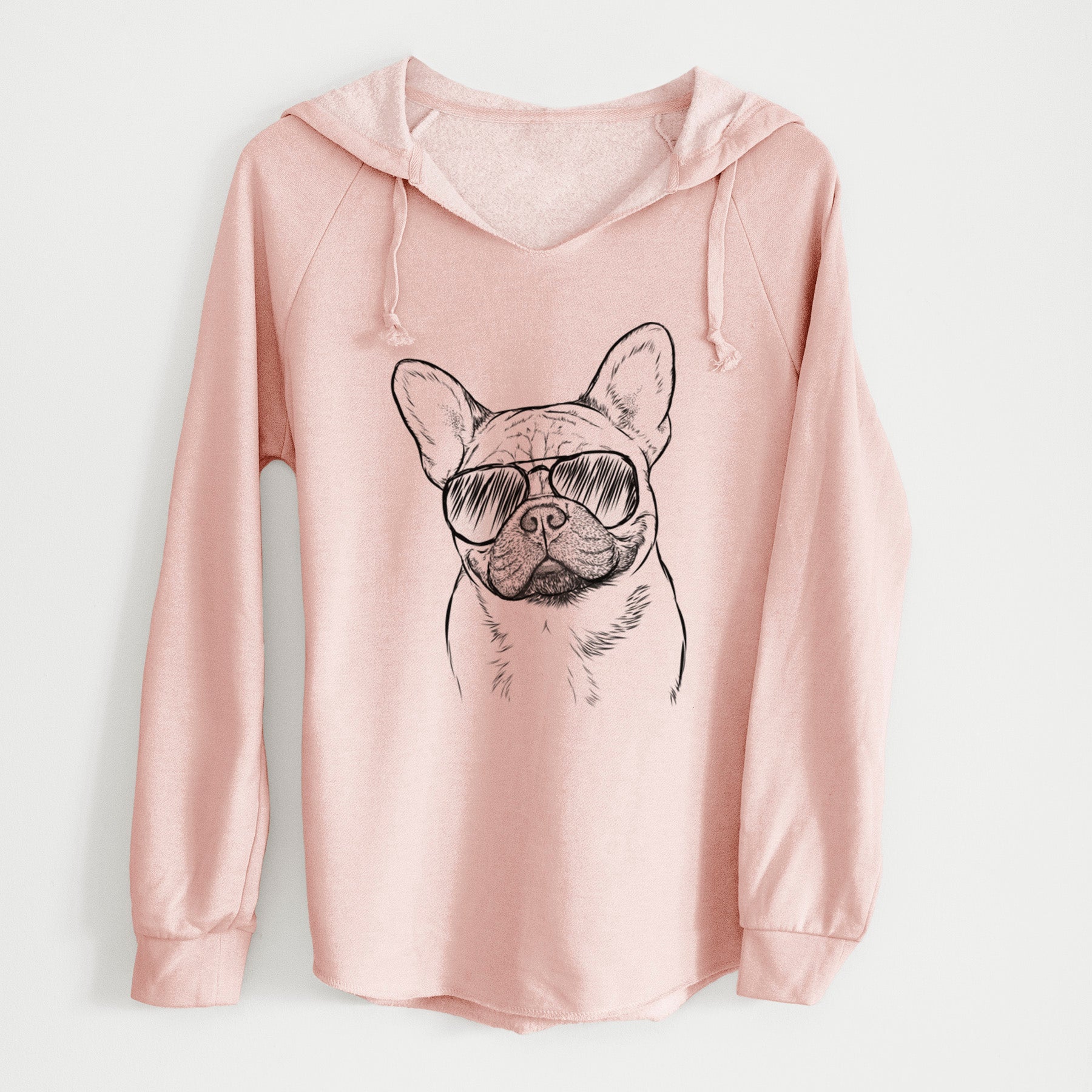 Aviator Chew Chew the French Bulldog - Cali Wave Hooded Sweatshirt